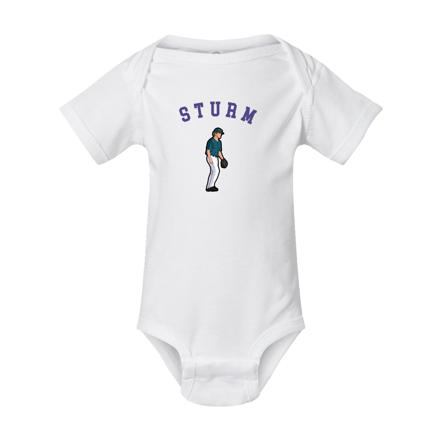 Baby Onesie — Shirsey Arch in White