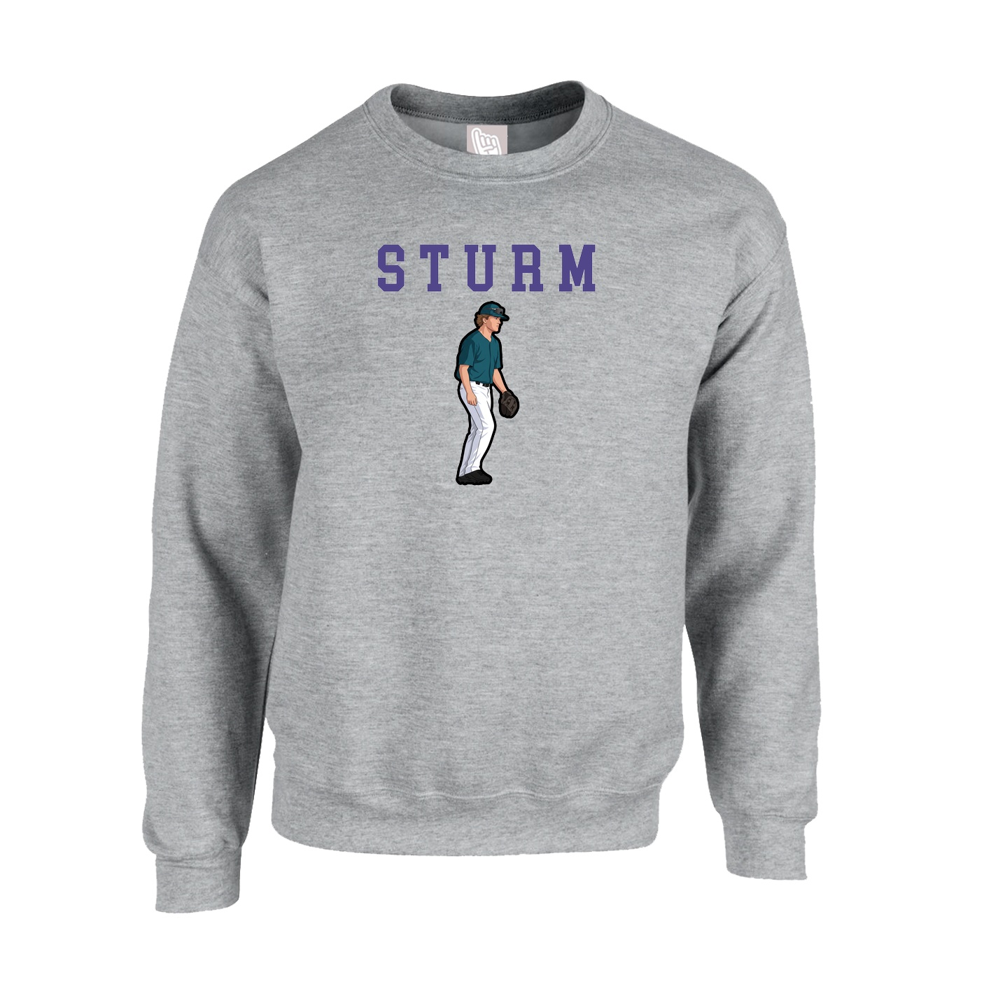 Fleece Crew — Shirsey in Grey
