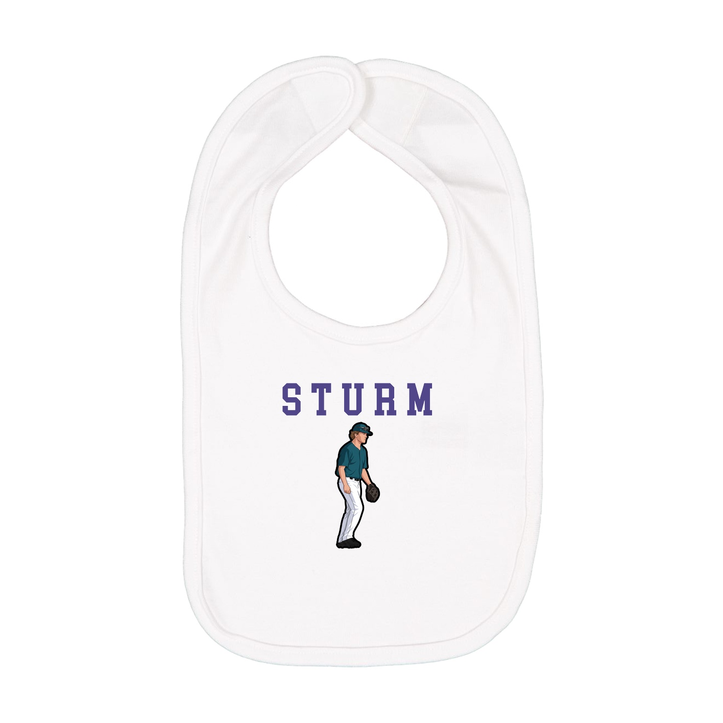 Infant Bib — Shirsey in White