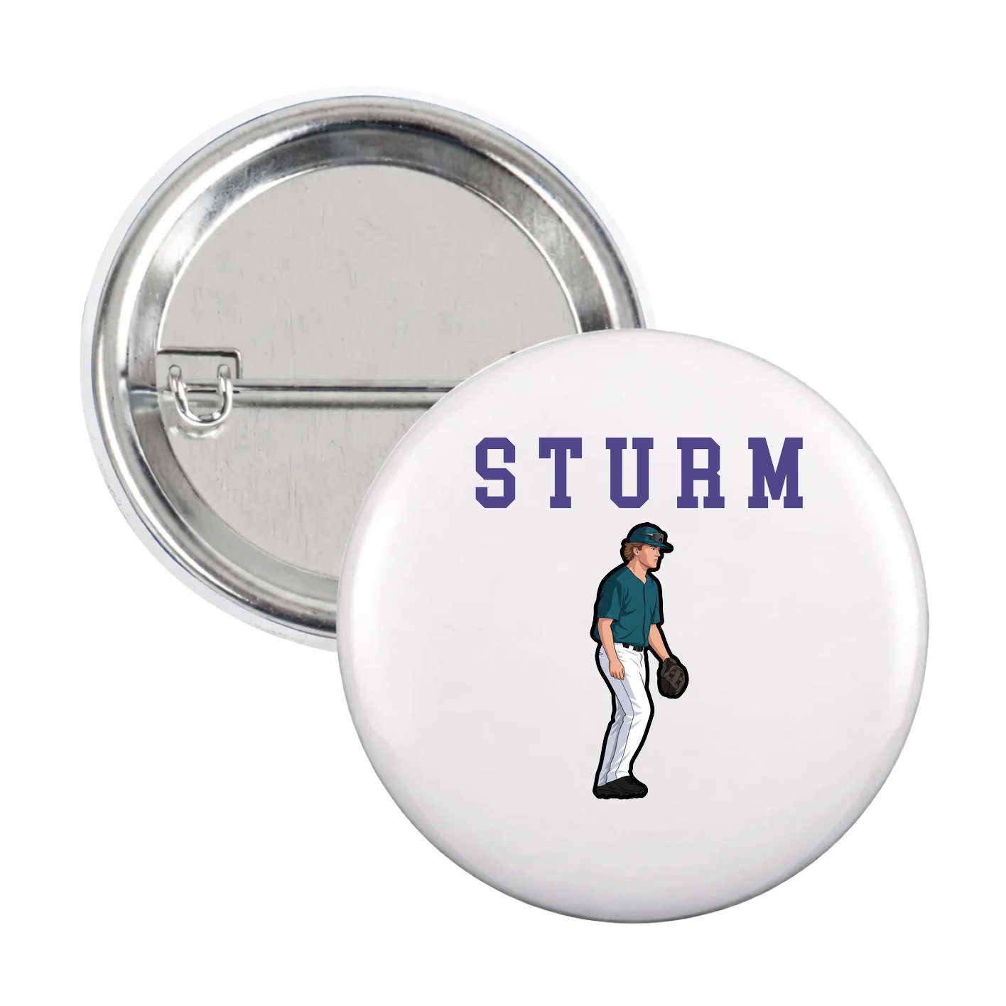 Game Day Button — Shirsey in White