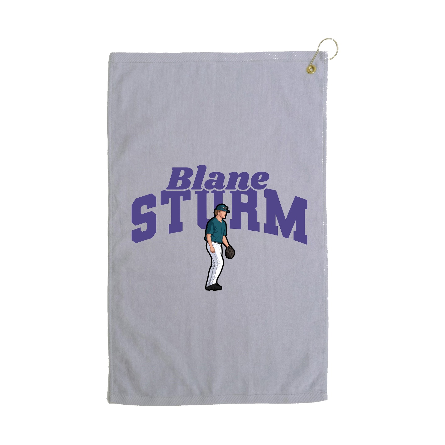 Golf Towel — Signature Arch in Grey