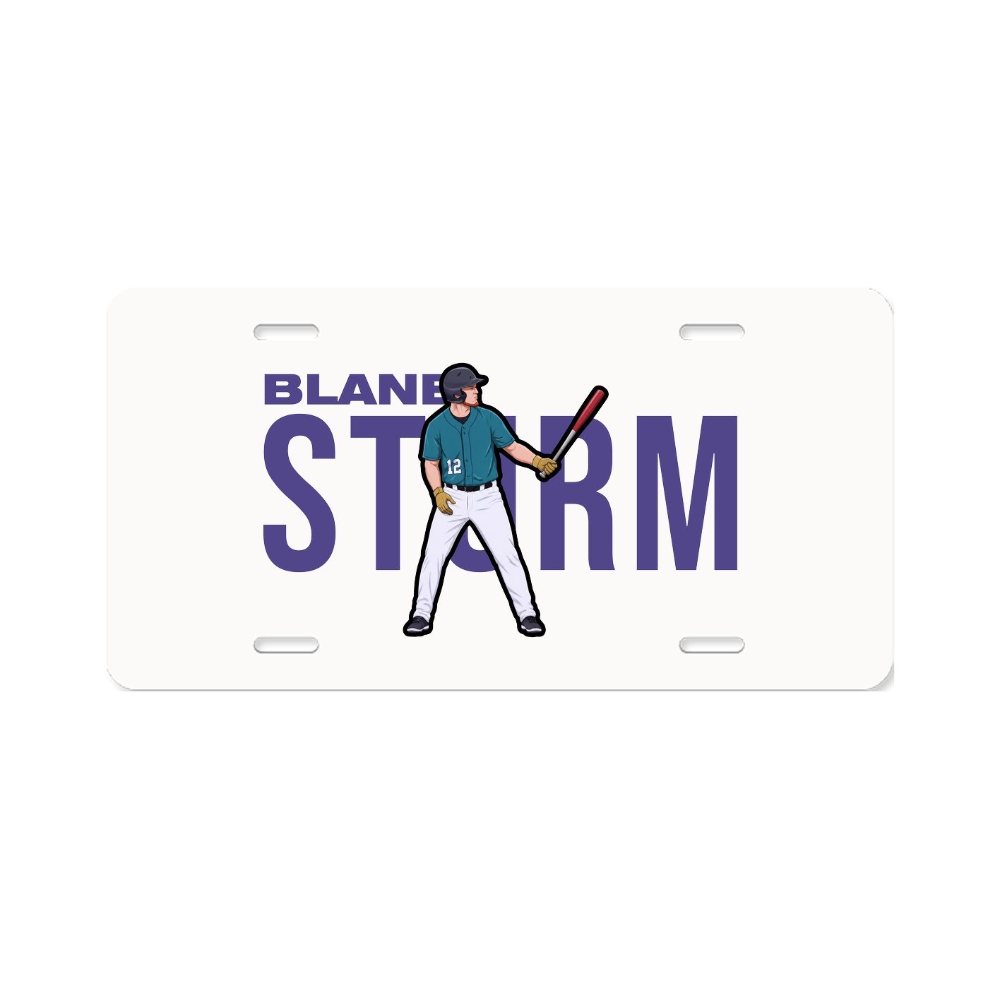 License Plate — Player Name in Classic