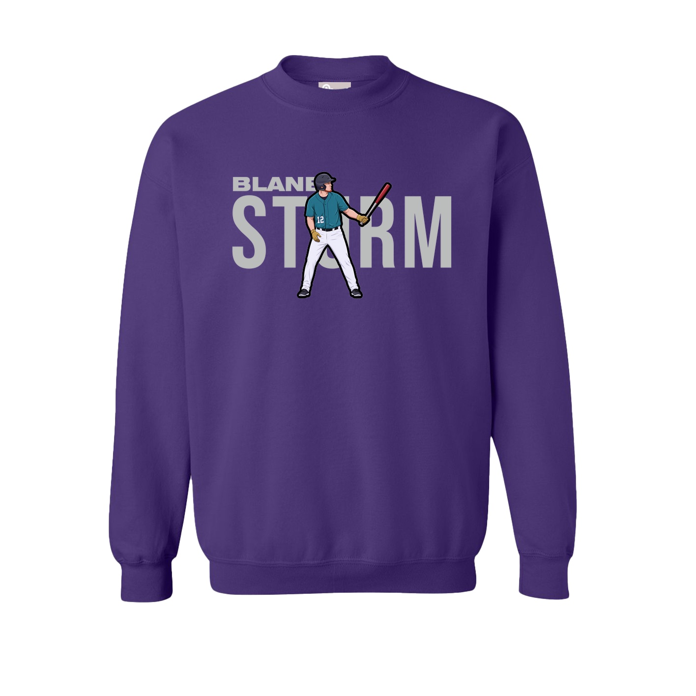 Fleece Crew — Player Name in Purple