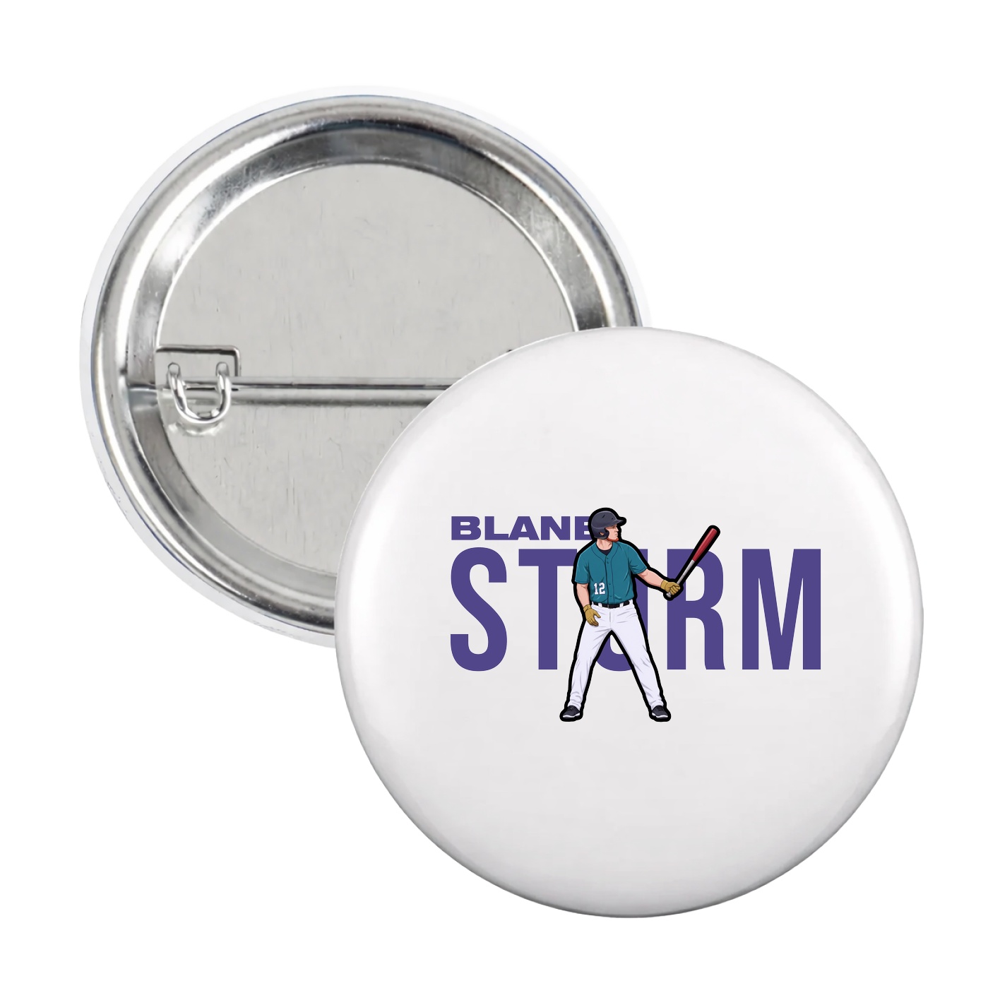 Game Day Button — Player Name in White