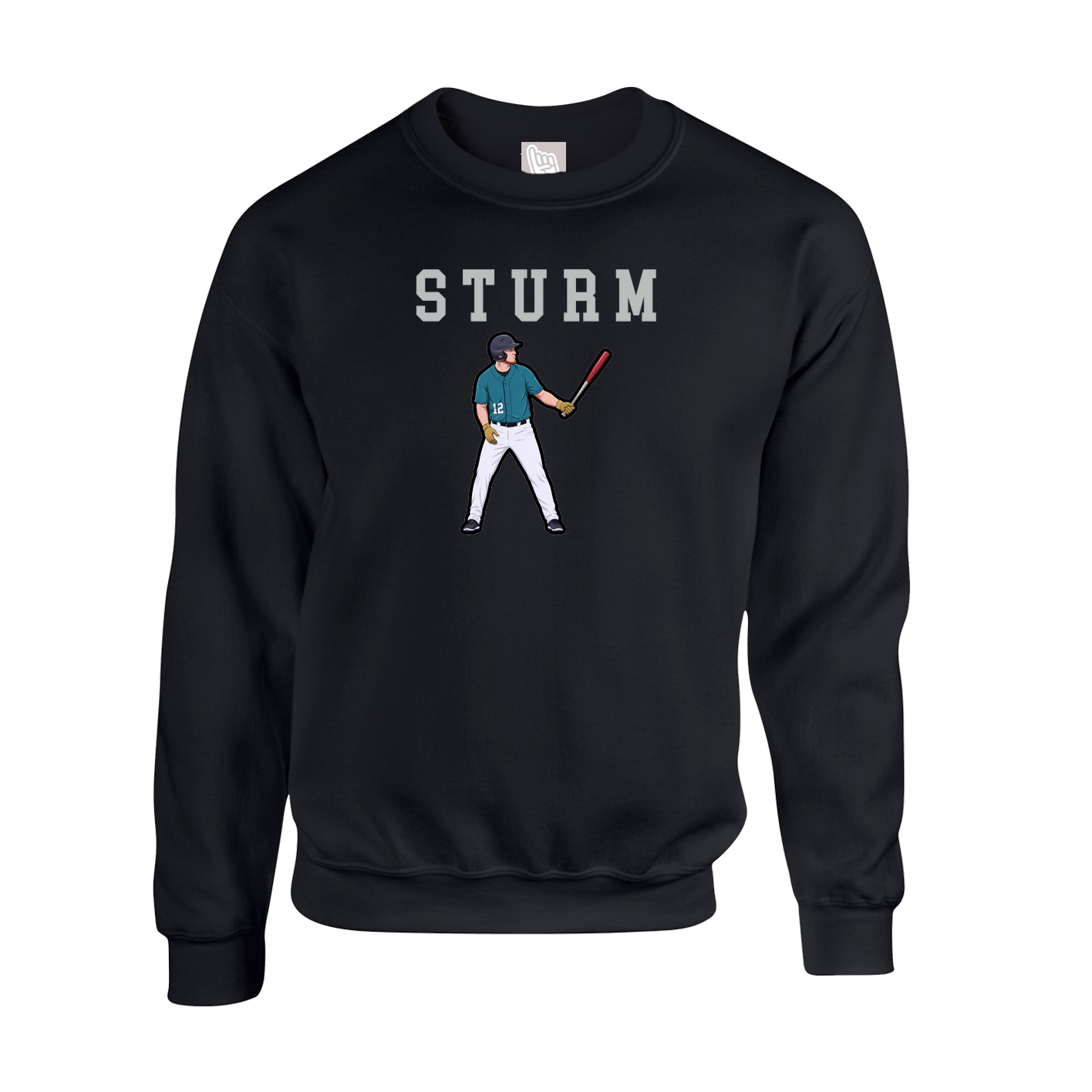 Fleece Crew — Shirsey in Black