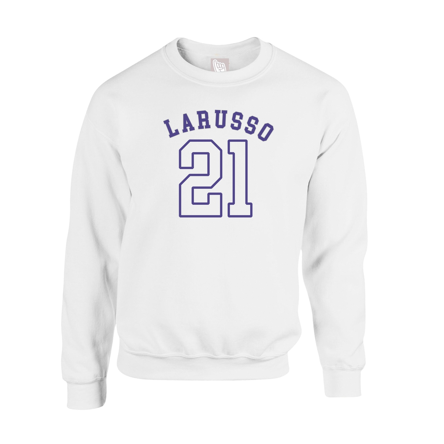 Fleece Crew — Shirsey Arch in White