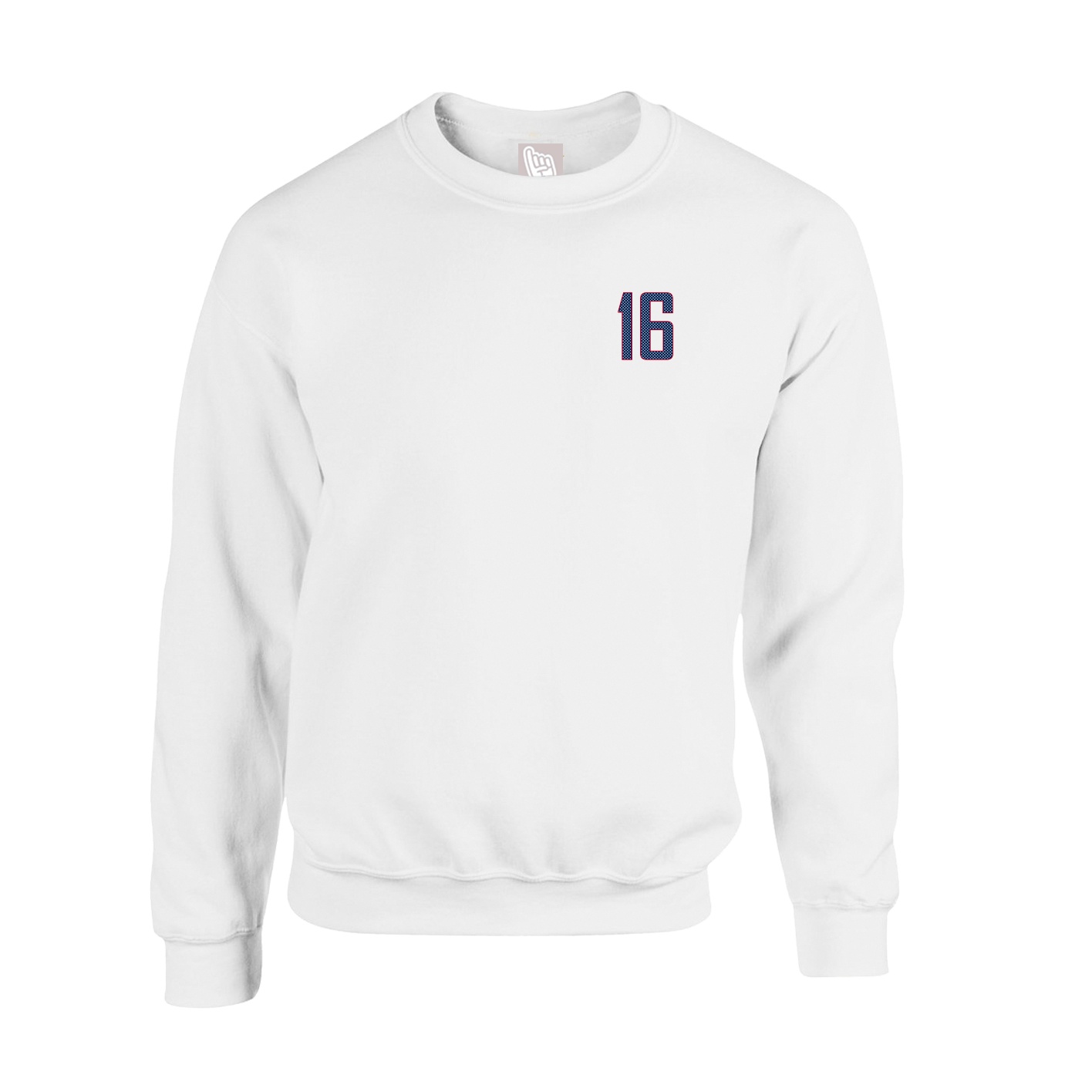Fleece Crew — Front Shirsy in White