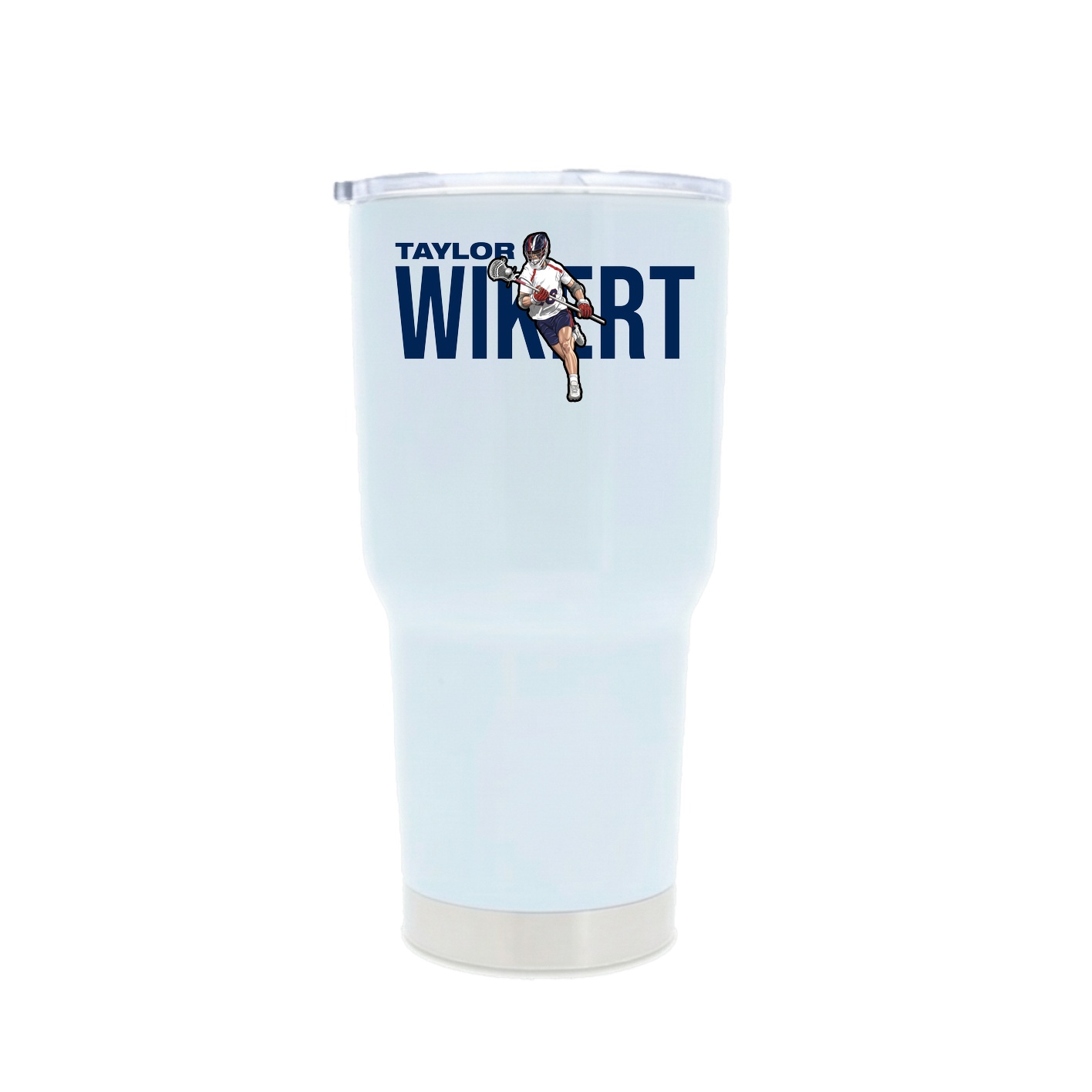 30oz Stainless Steel Tumbler — Player Name in White