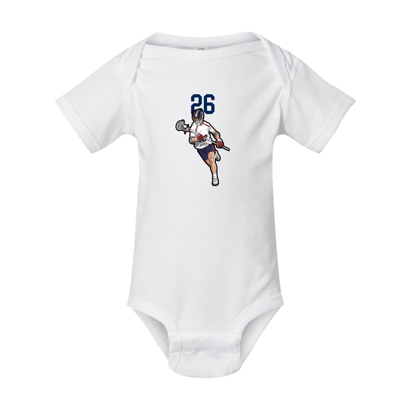 Baby Onesie — Number Top in White