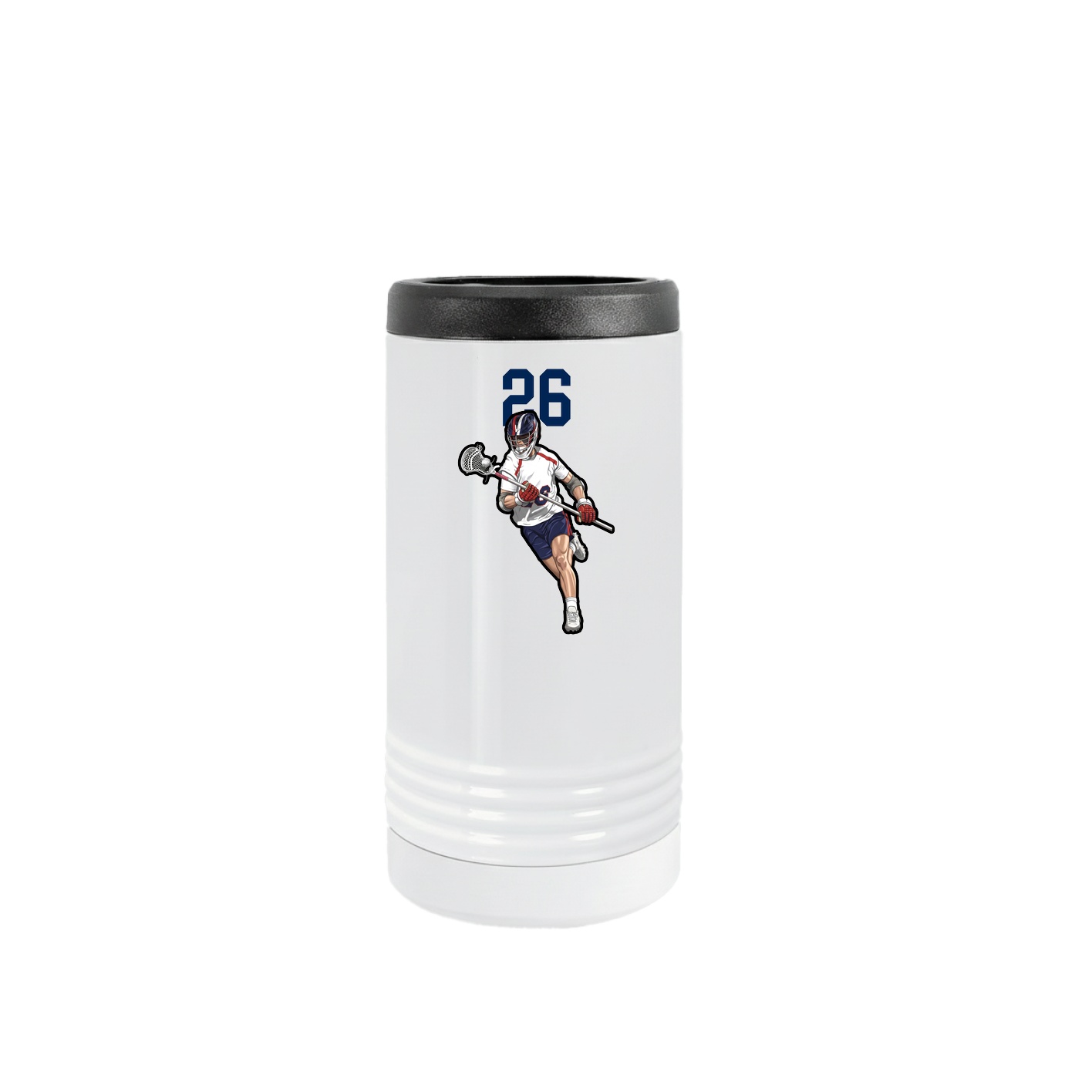 Slim Beverage Holder — Number Top in White