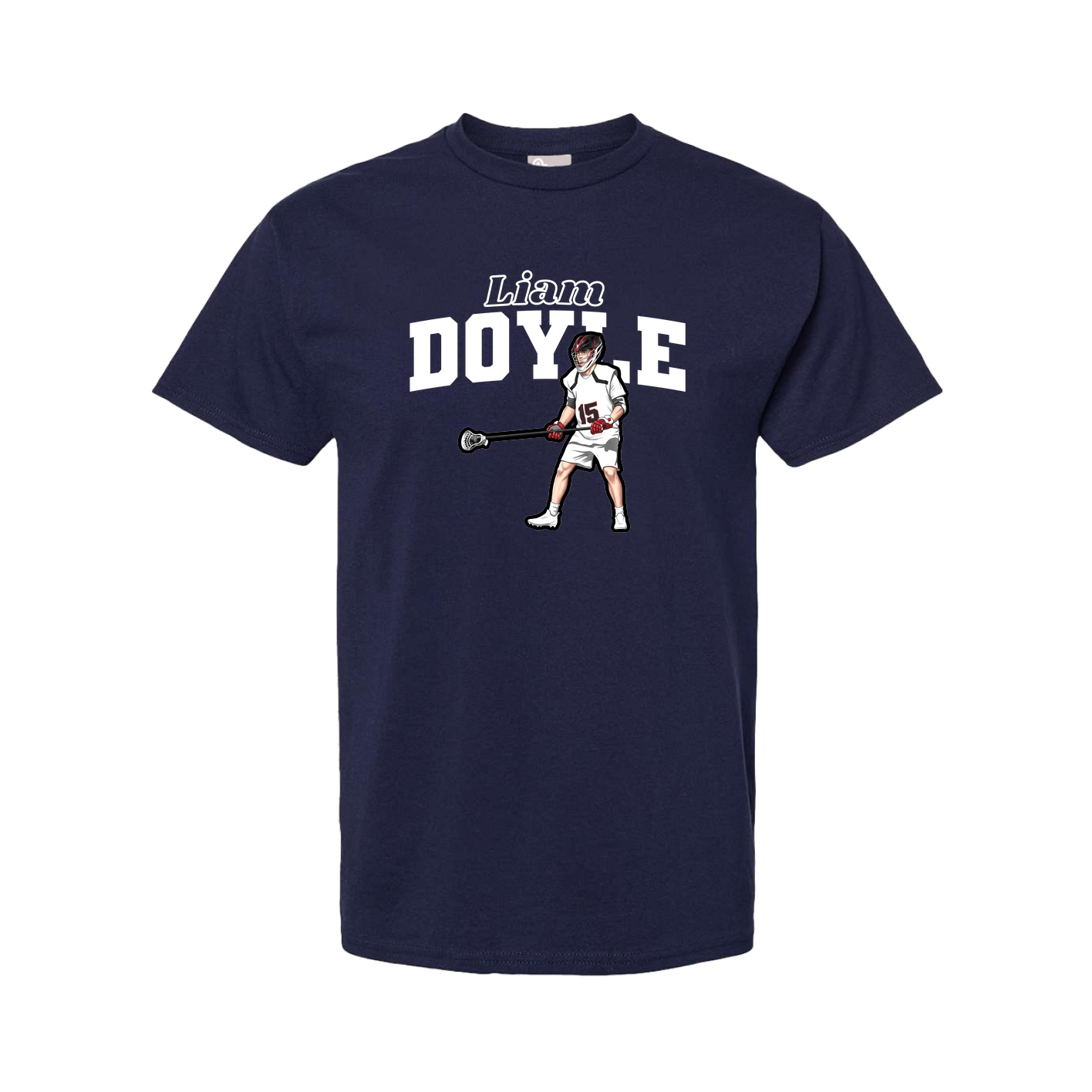 Youth Tee — Name Arch in Navy