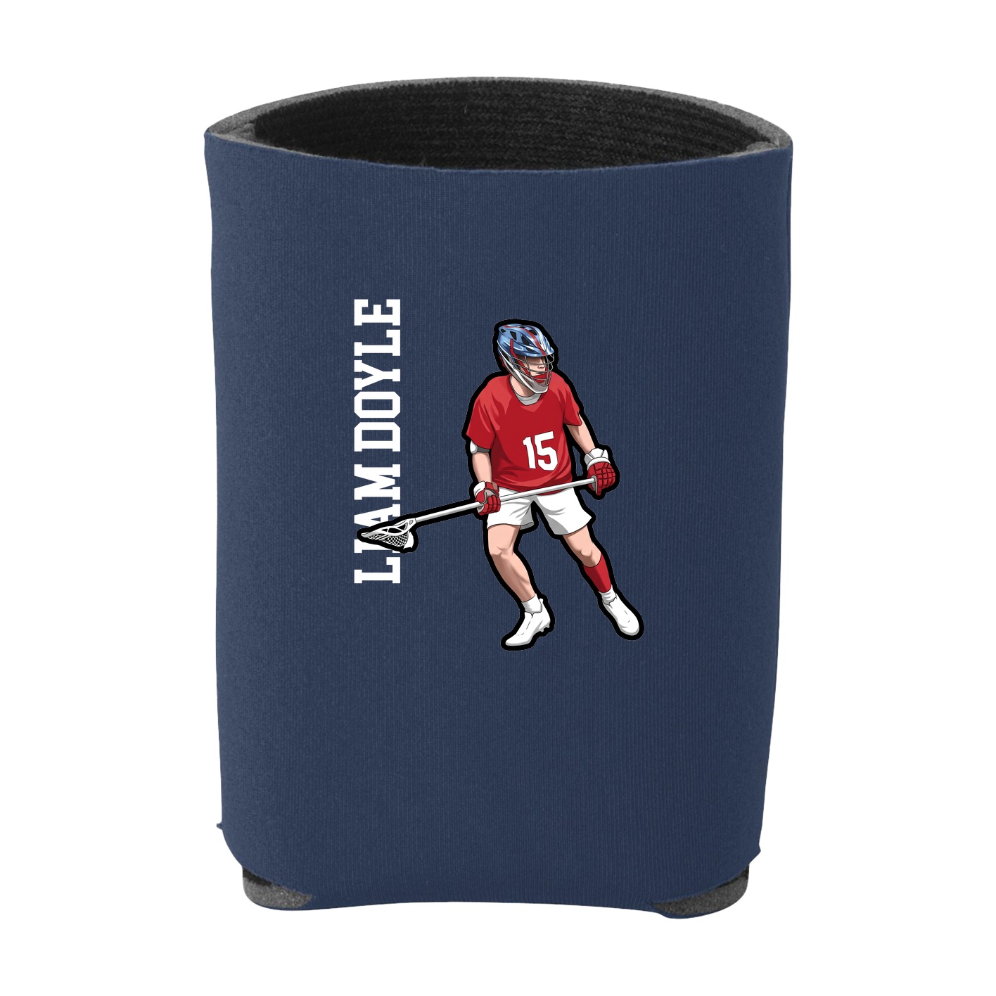 Can Holder — Name Vertical in Navy