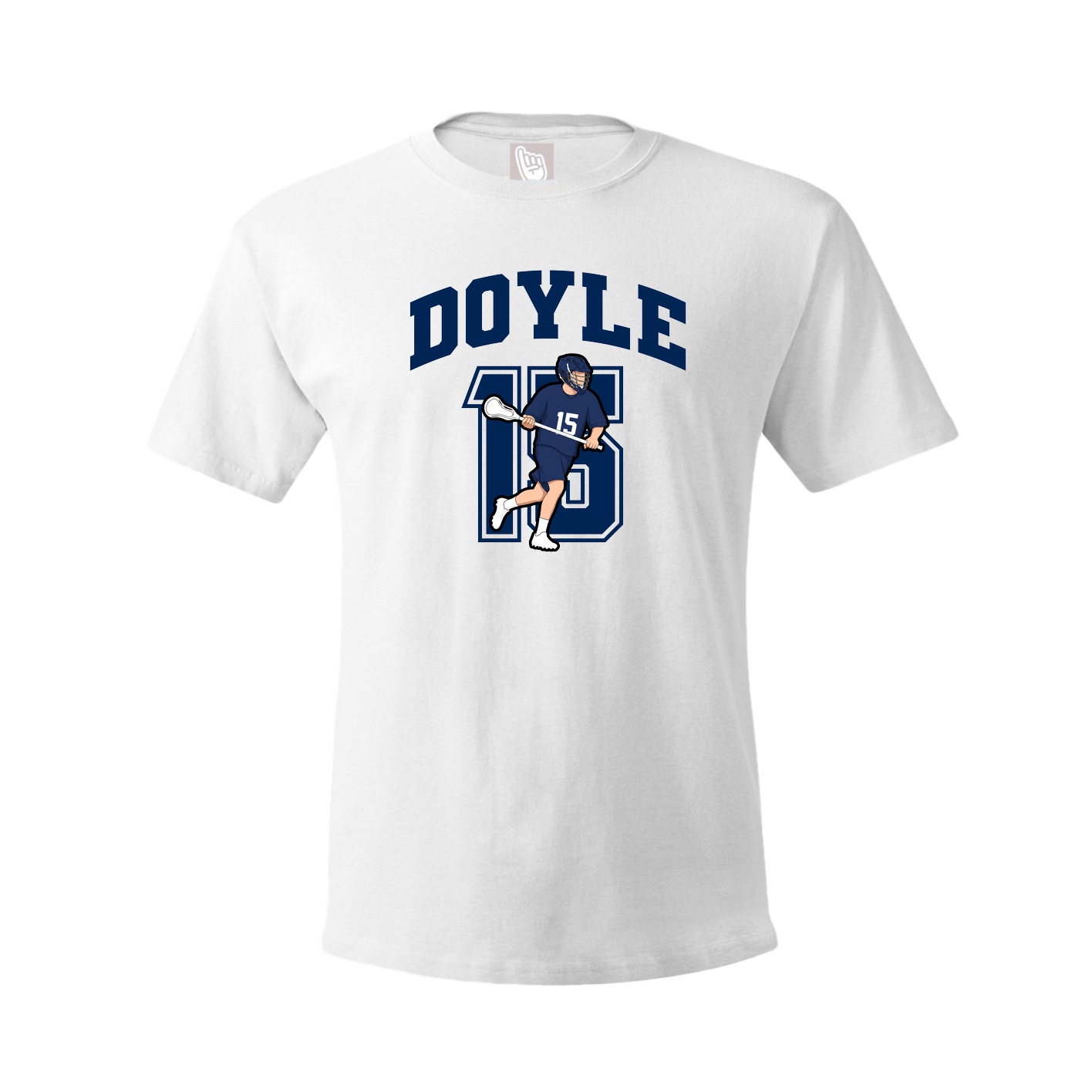Youth Tee — Number in White