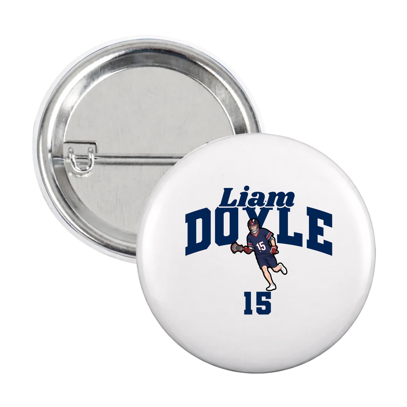 Game Day Button — Signature Arch in White