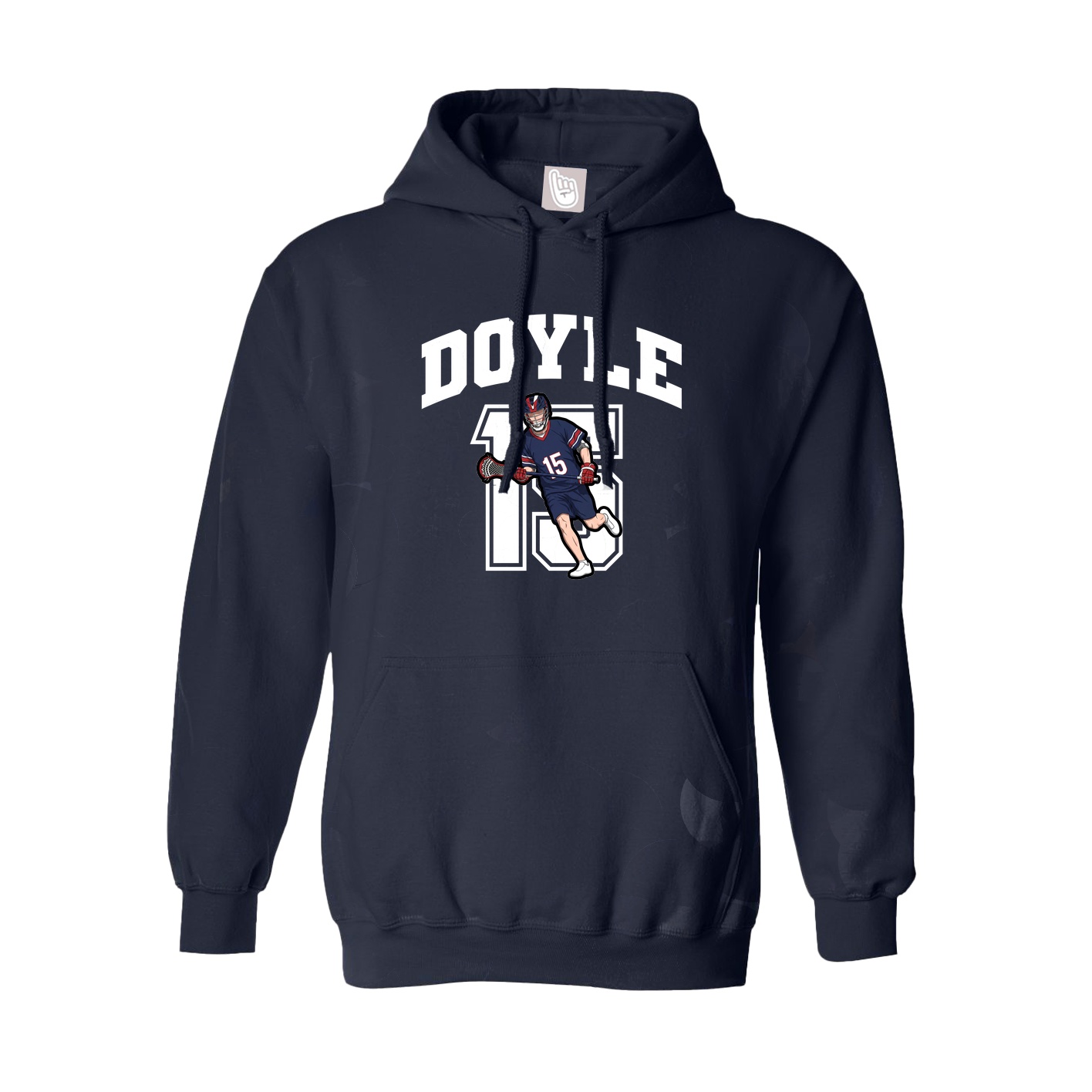 Hoodie — Number in Navy