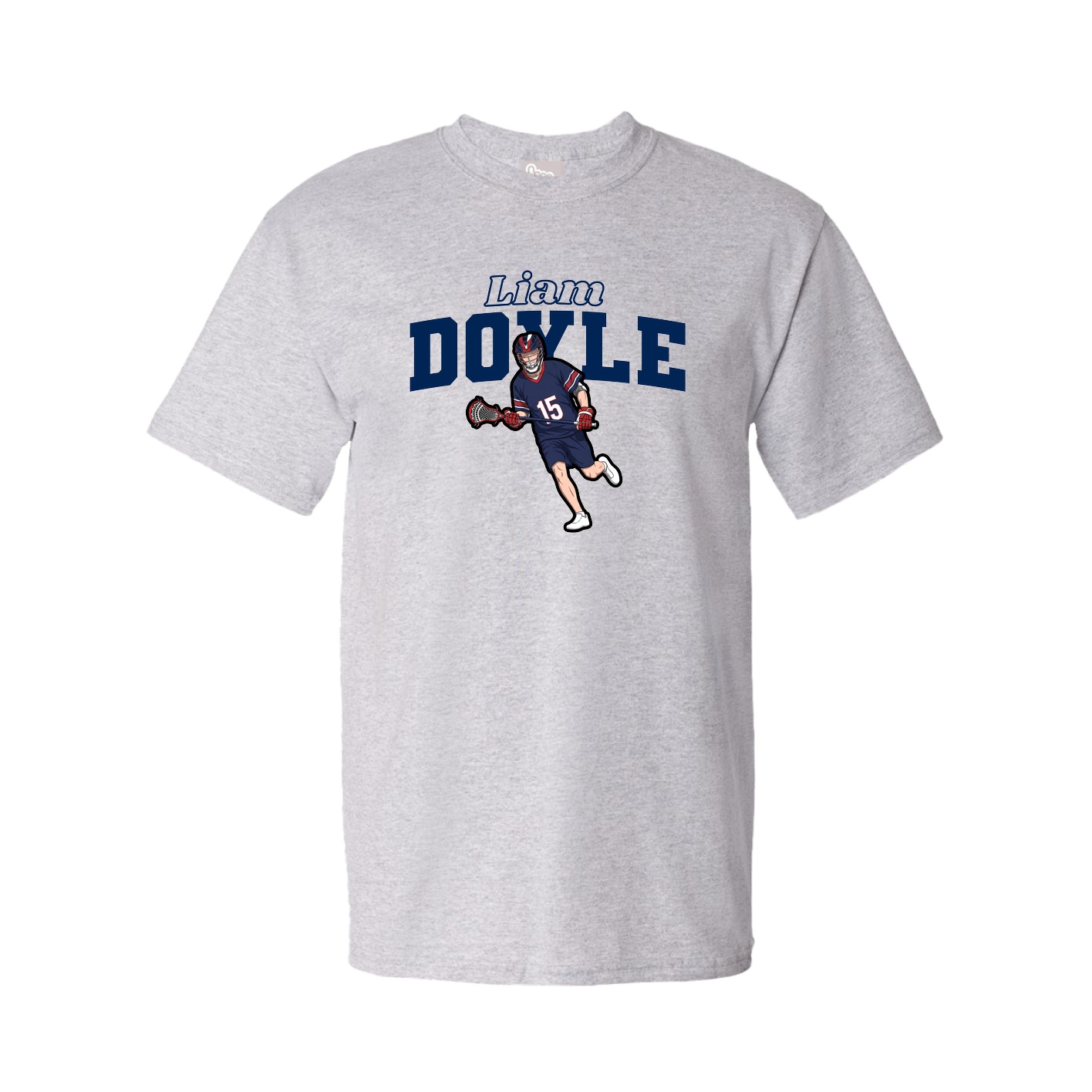 Youth Tee — Name Arch in Grey