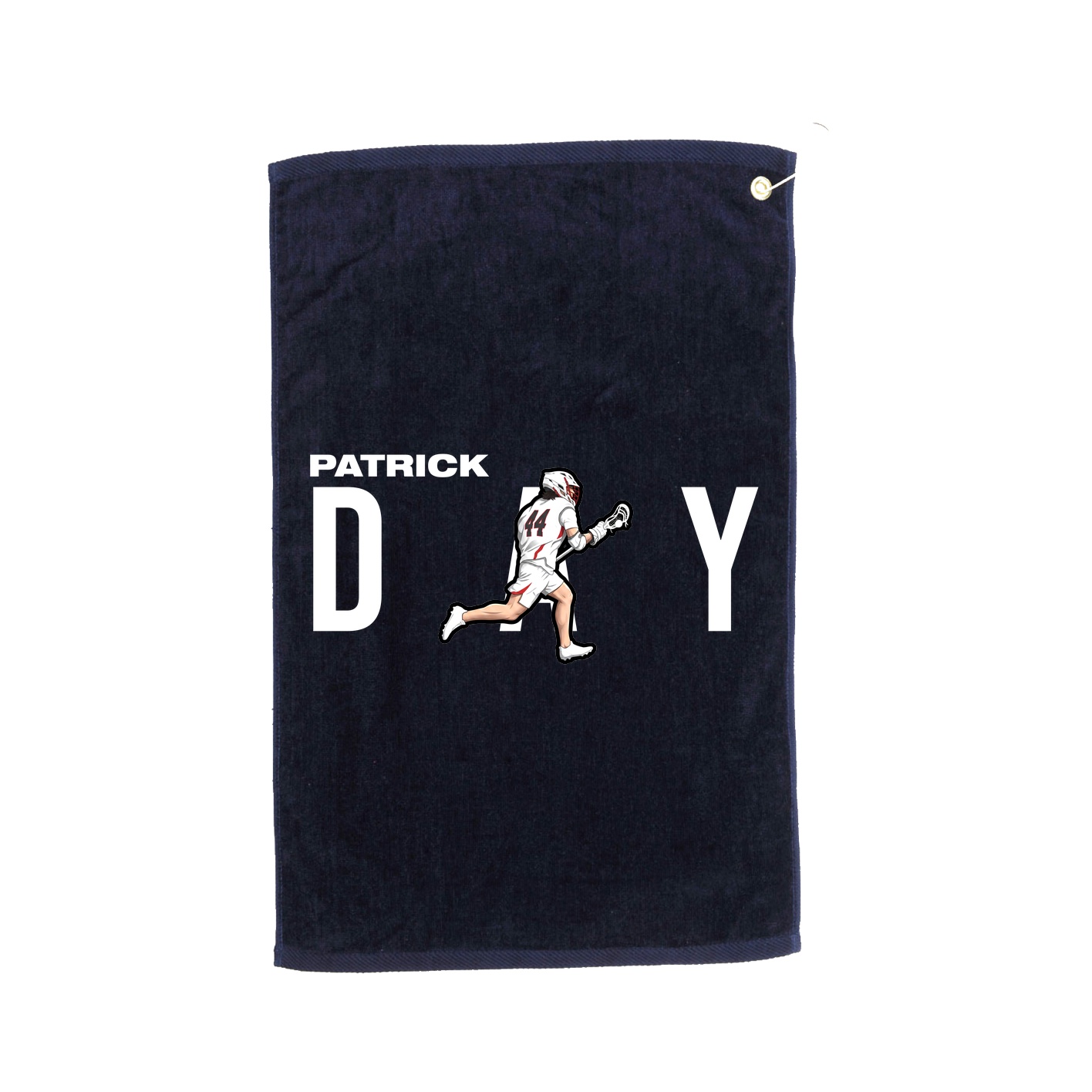 Golf Towel — Player Name in Navy