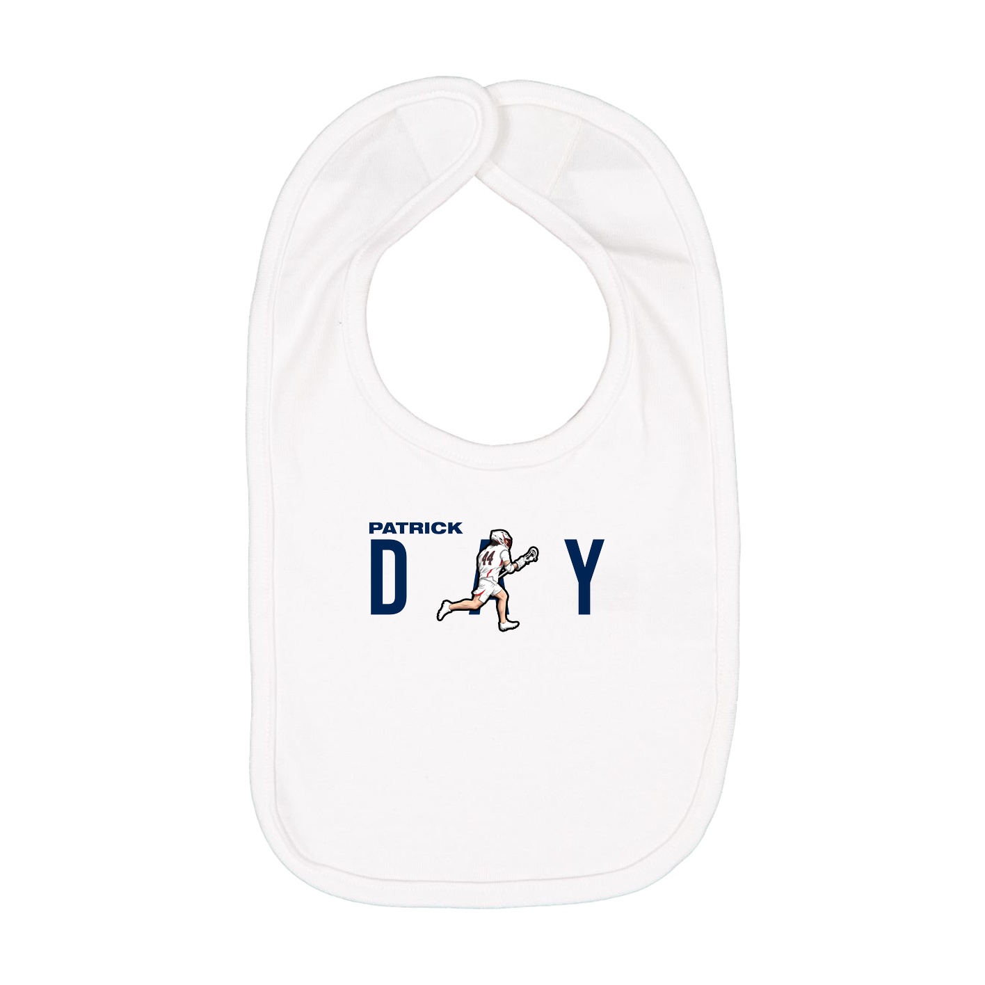 Infant Bib — Player Name in White