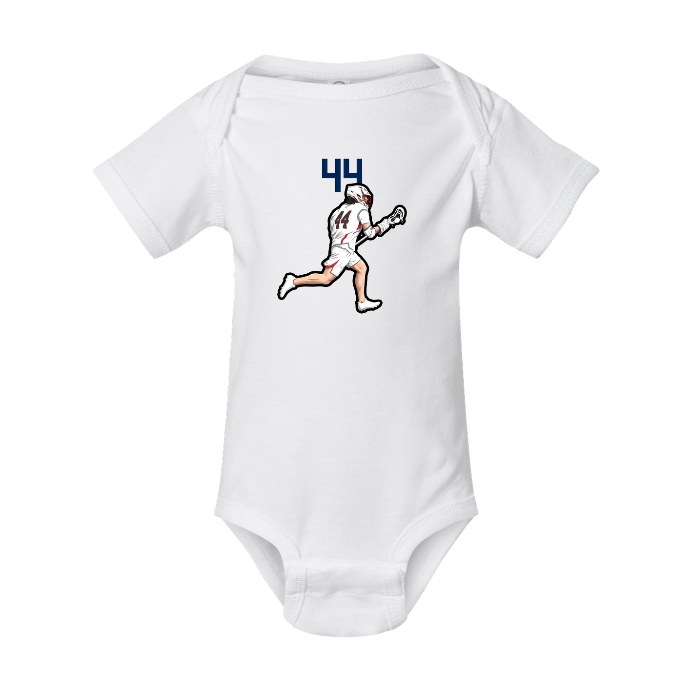 Baby Onesie — Number Top in White