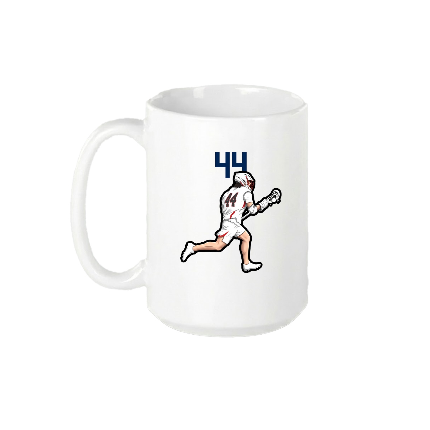 15oz Coffee Mug — Number Top in White