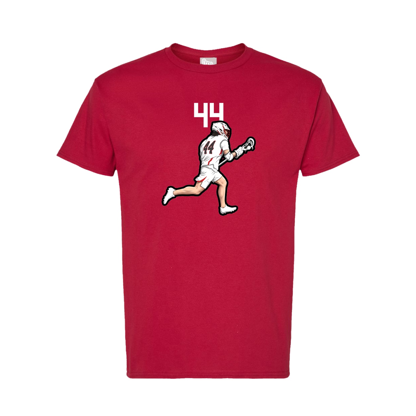 Tee — Number Top in Crimson