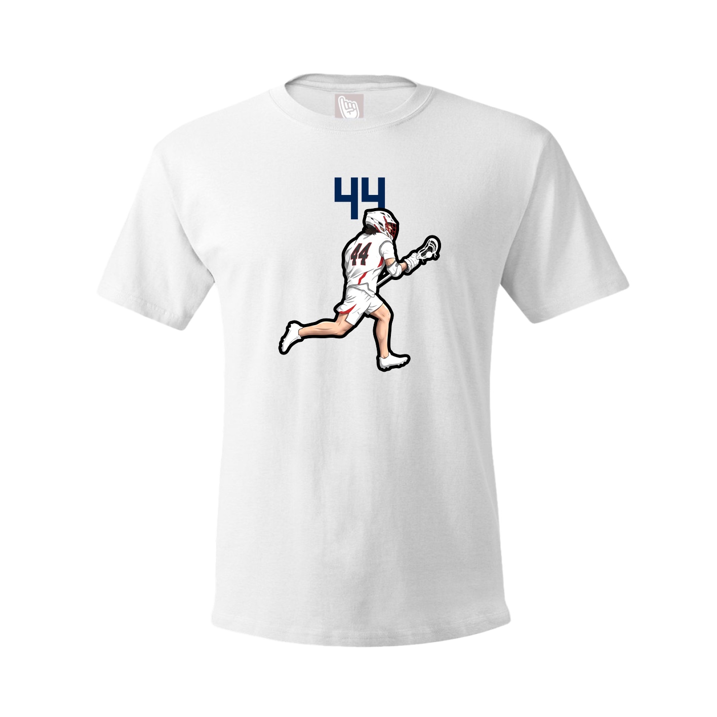 Youth Tee — Number Top in White