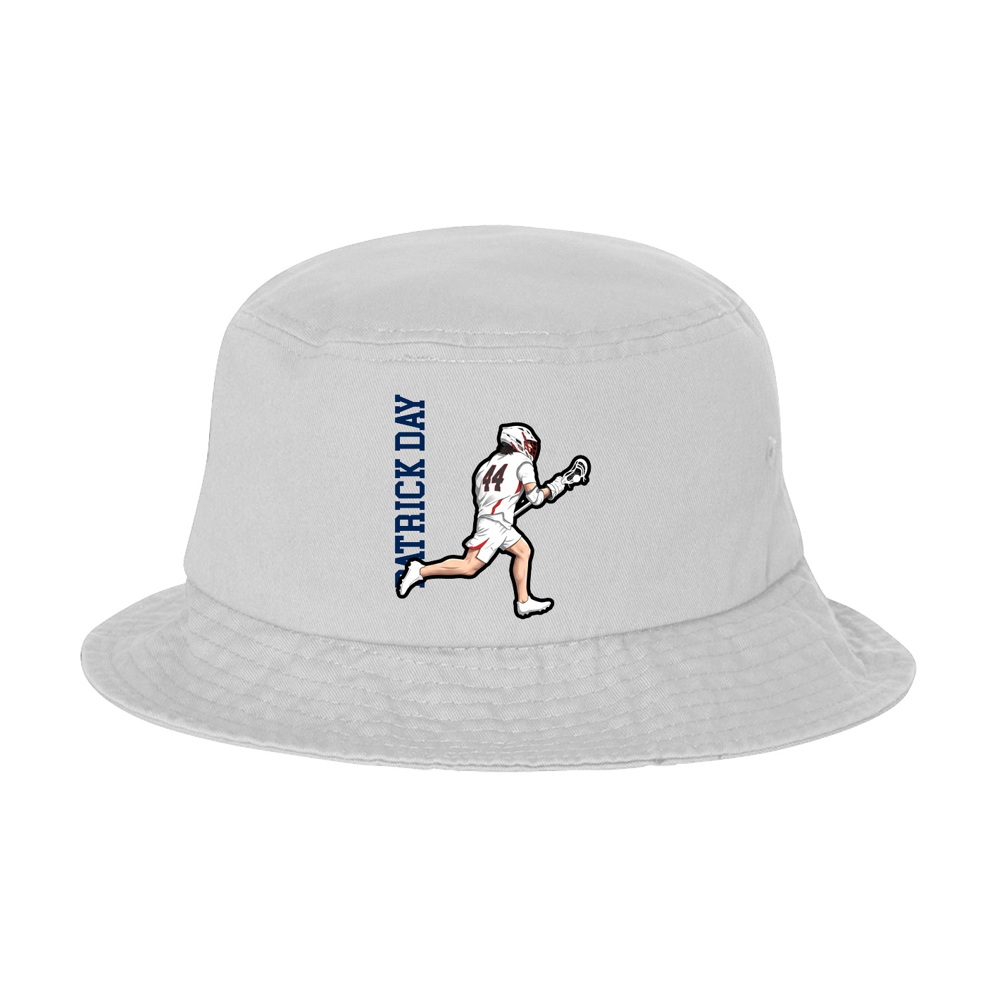 Bucket Cap — Name Vertical in White