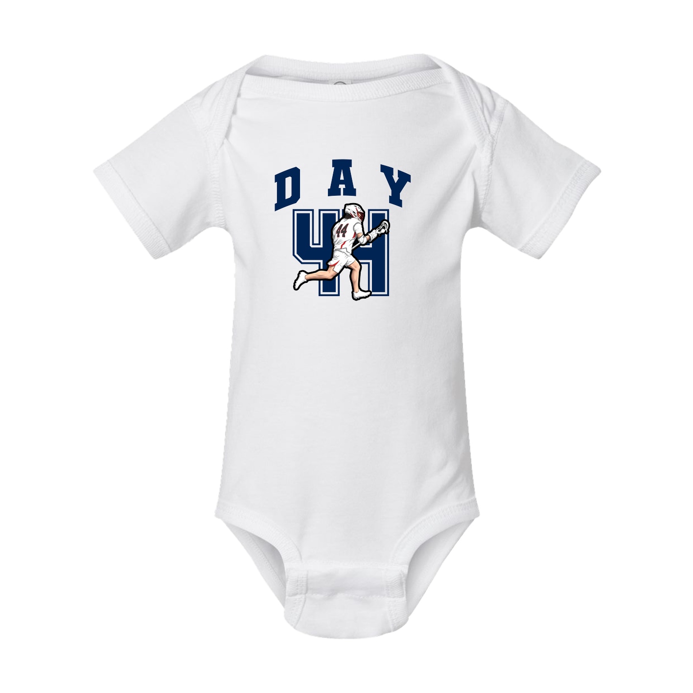 Baby Onesie — Number in White