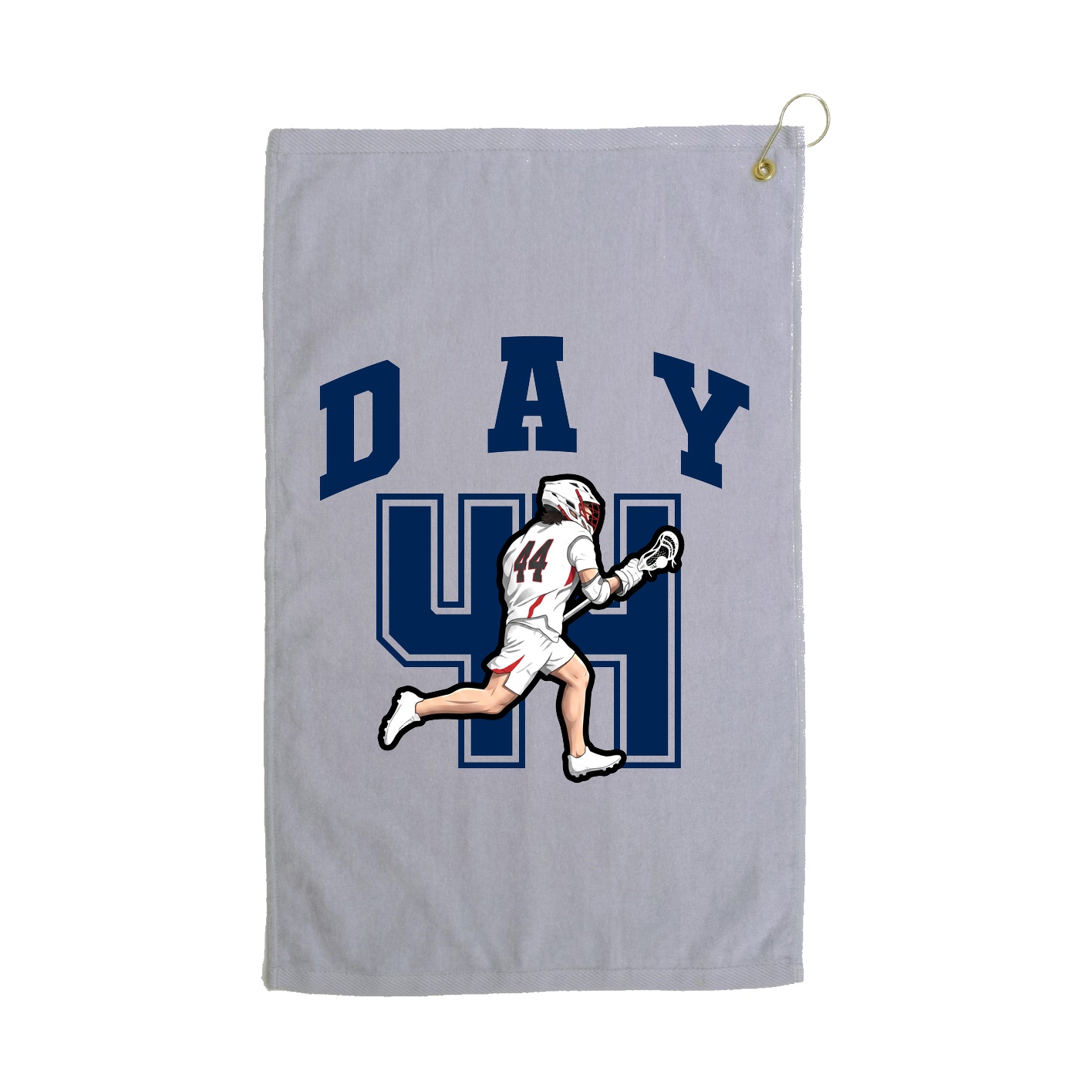 Golf Towel — Number in Grey