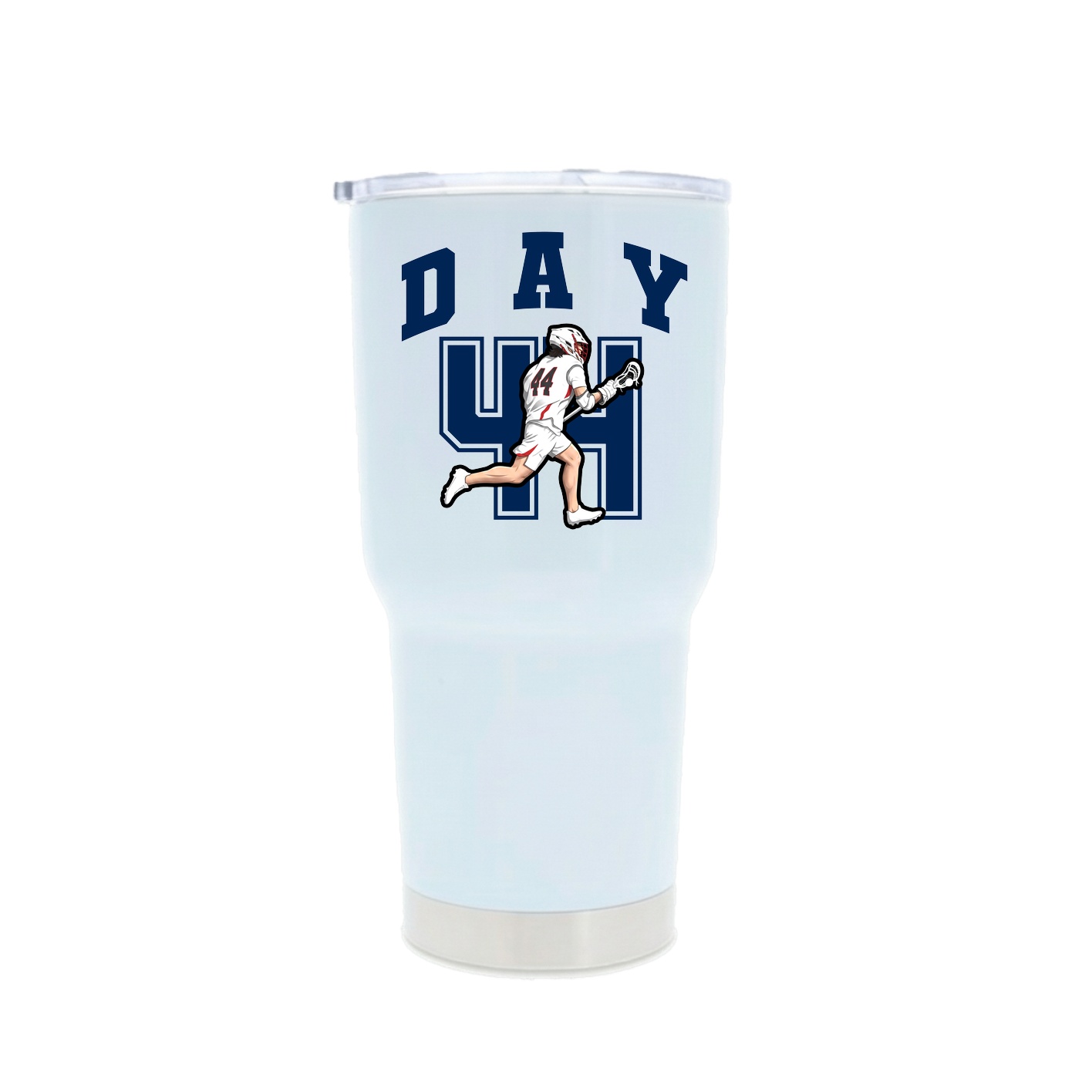 30oz Stainless Steel Tumbler — Number in White
