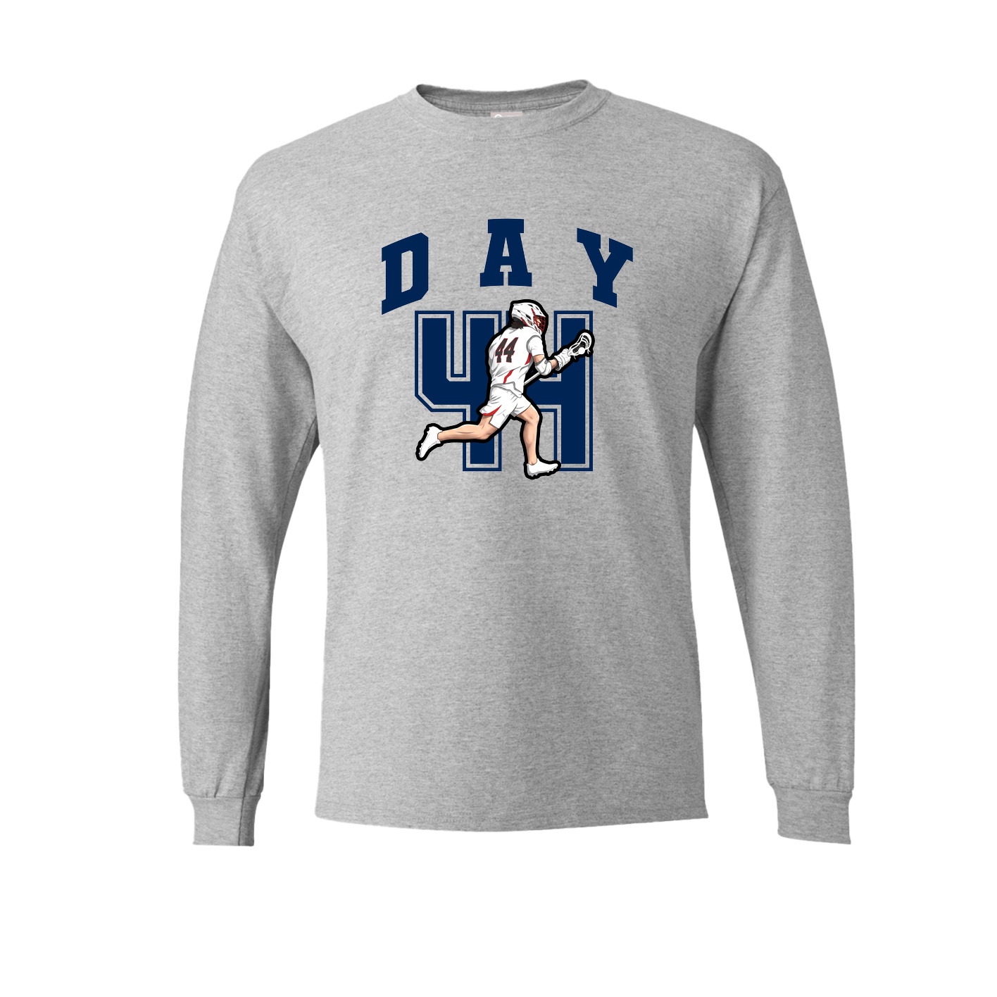 Long Sleeve Tee — Number in Grey