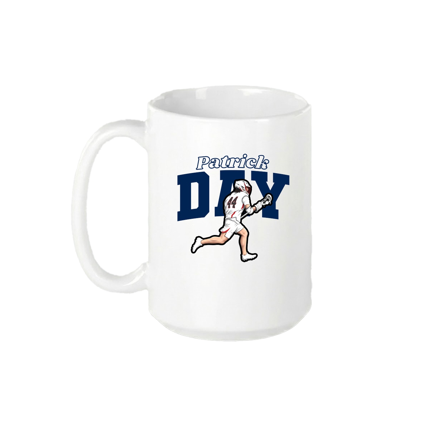 15oz Coffee Mug — Name Arch in White