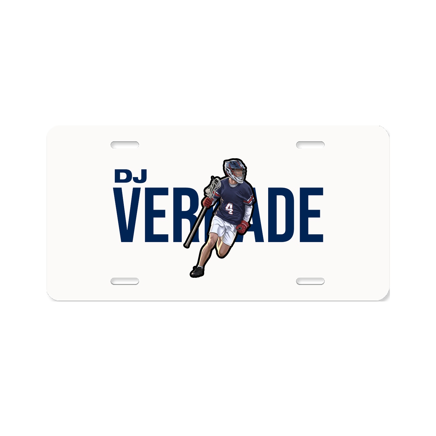 License Plate — Player Name in Classic
