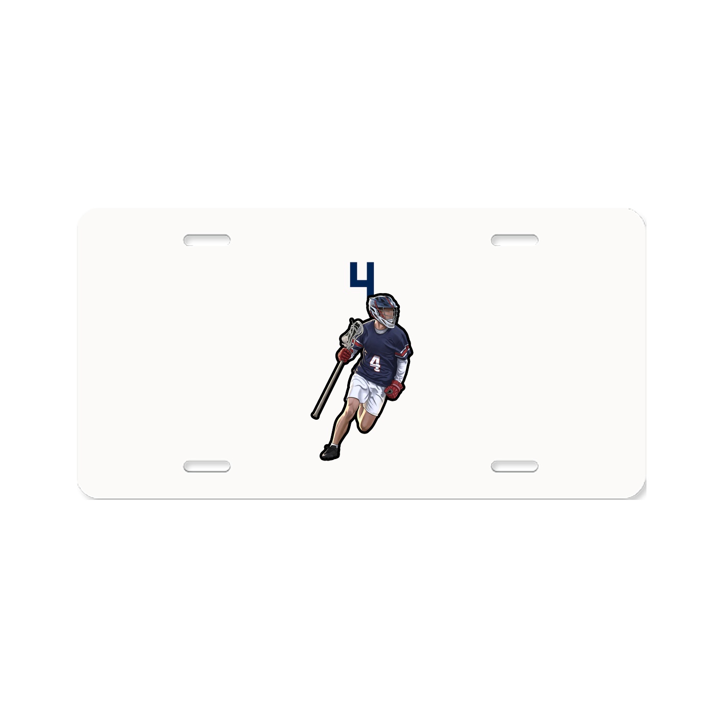 License Plate — Number Top in Classic