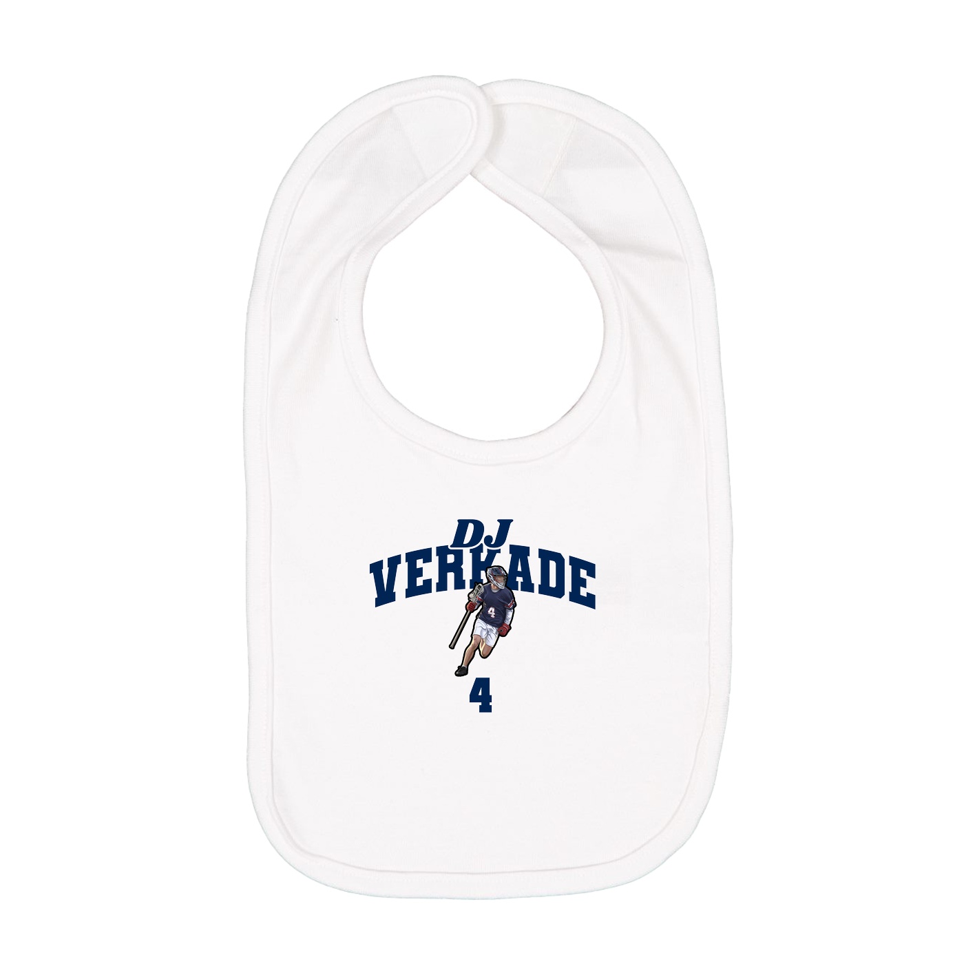 Infant Bib — Signature Arch in White