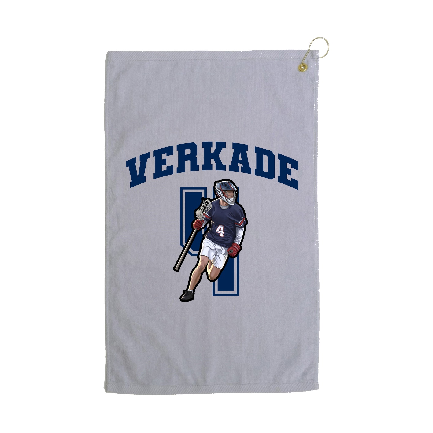 Golf Towel — Number in Grey