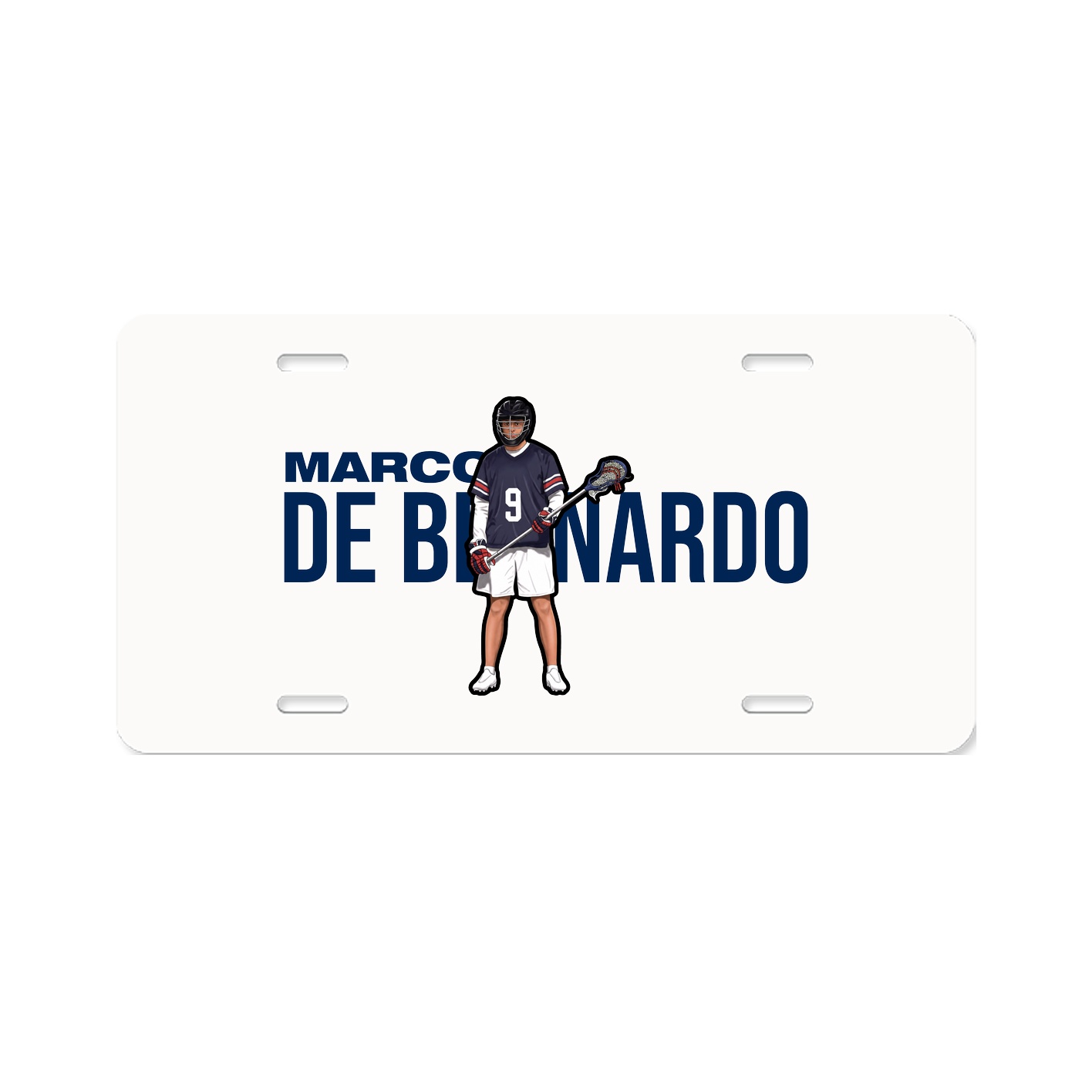 License Plate — Player Name in Classic