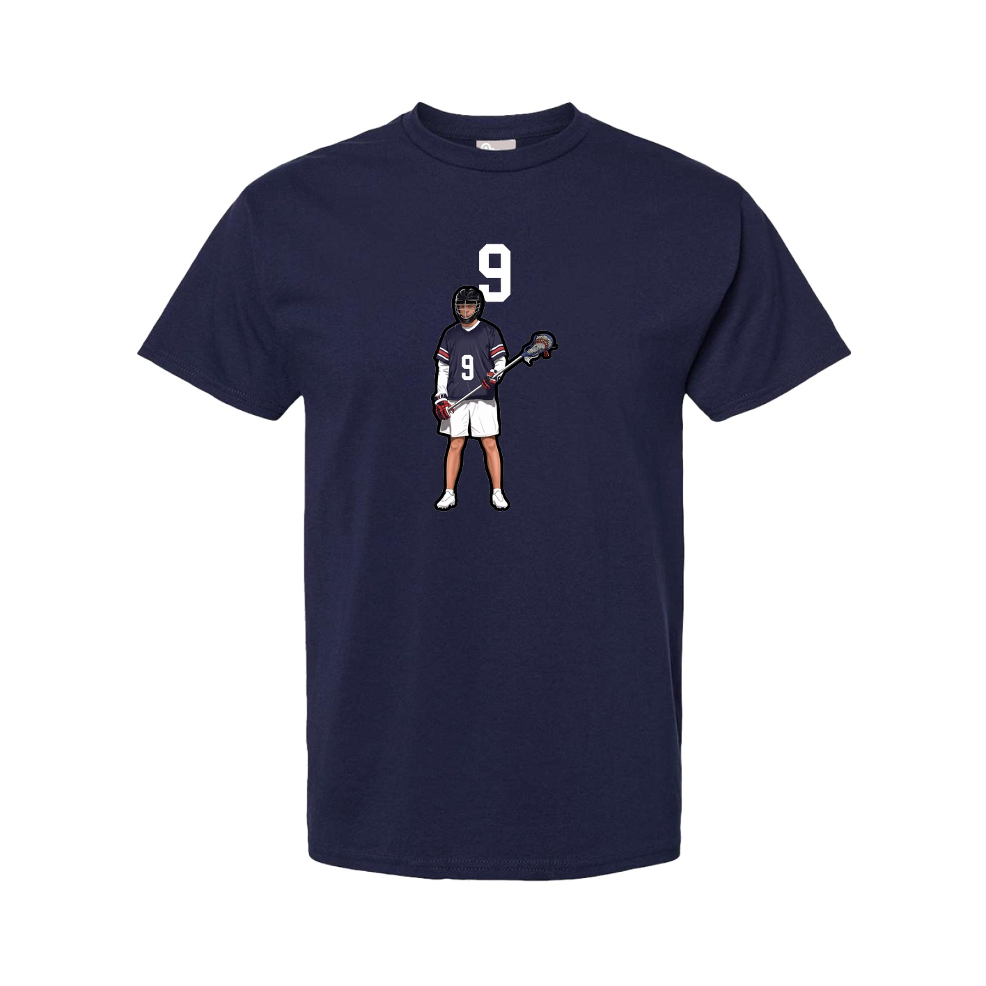 Youth Tee — Number Top in Navy