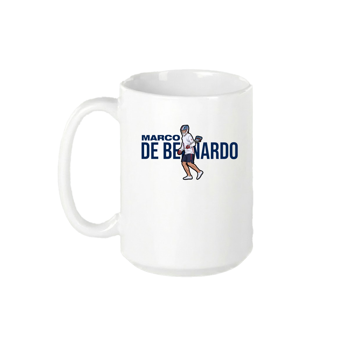 15oz Coffee Mug — Player Name in White