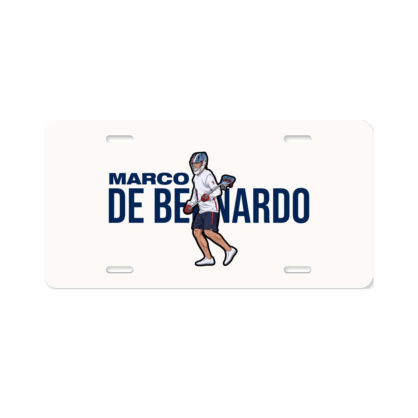 License Plate — Player Name in Classic