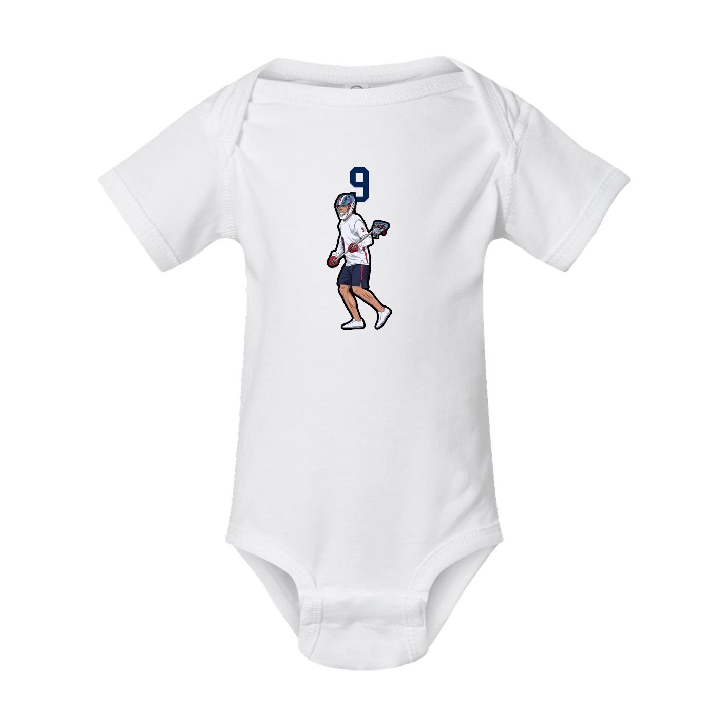 Baby Onesie — Number Top in White