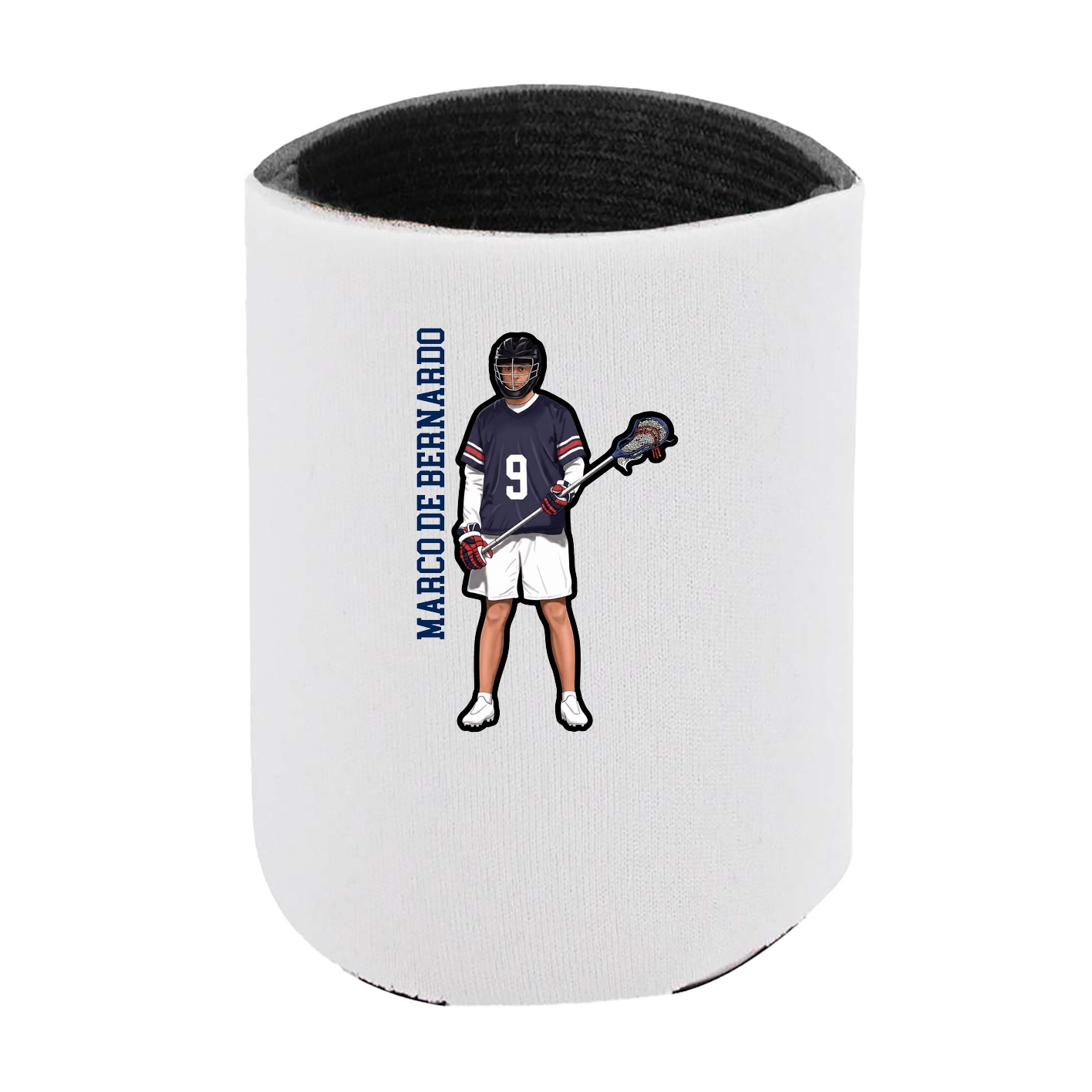 Can Holder — Name Vertical in White