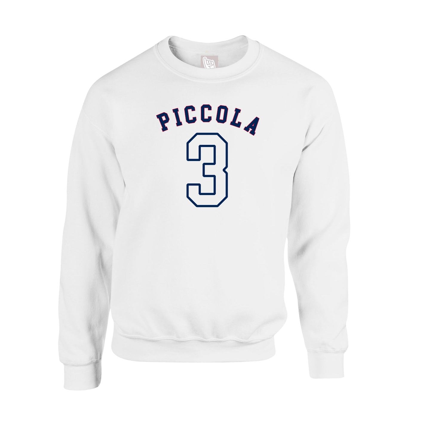 Fleece Crew — Shirsey Arch in White