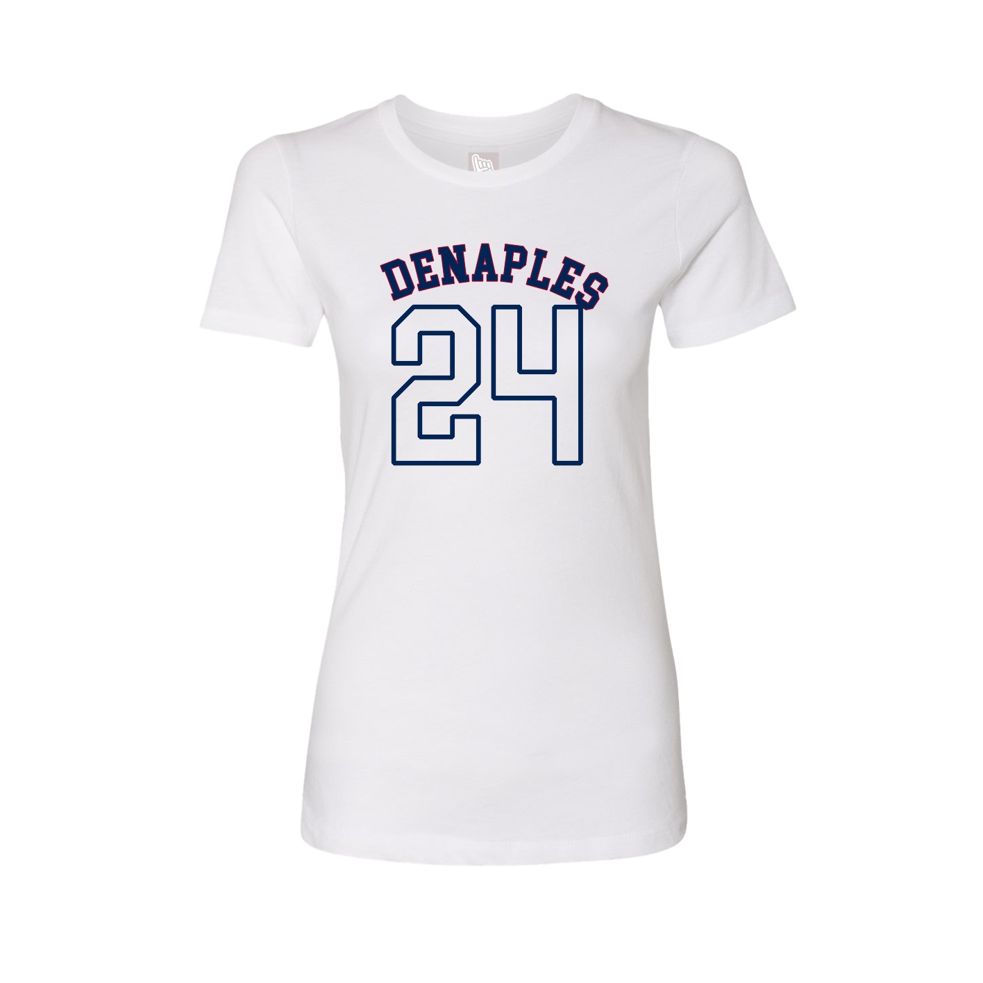 Fitted Women's Tee — Shirsey Arch in White