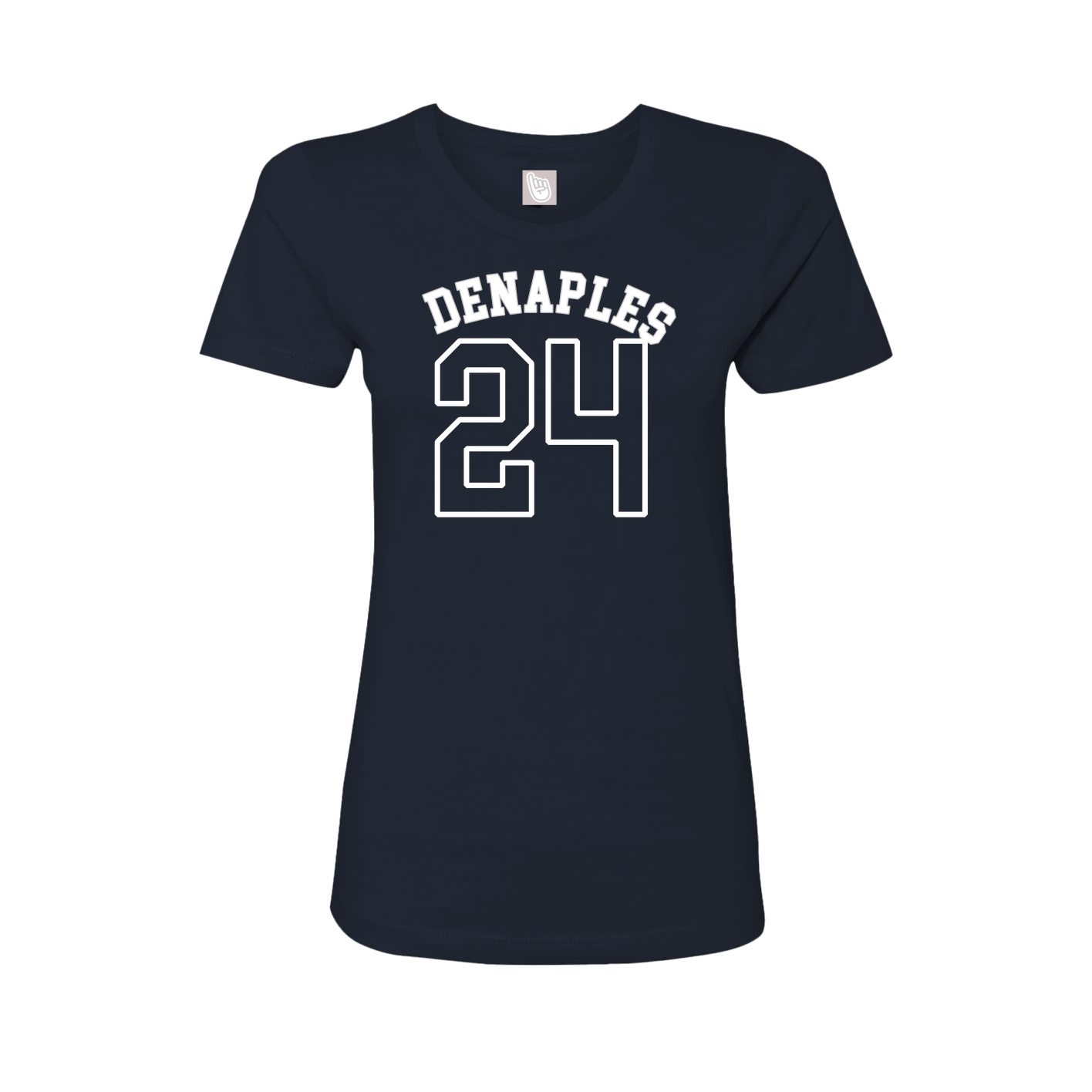 Fitted Women's Tee — Shirsey Arch in Navy