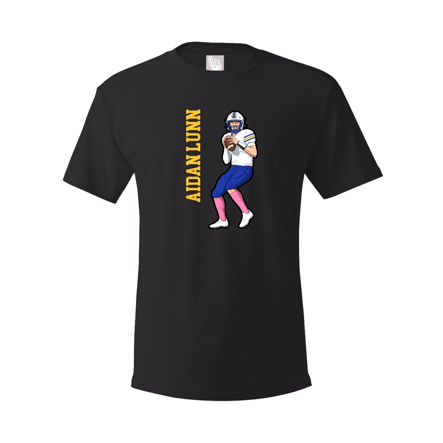 Tee — Name Vertical in Black