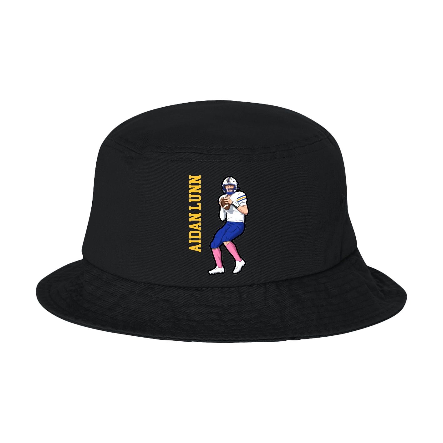 Bucket Cap — Name Vertical in Black
