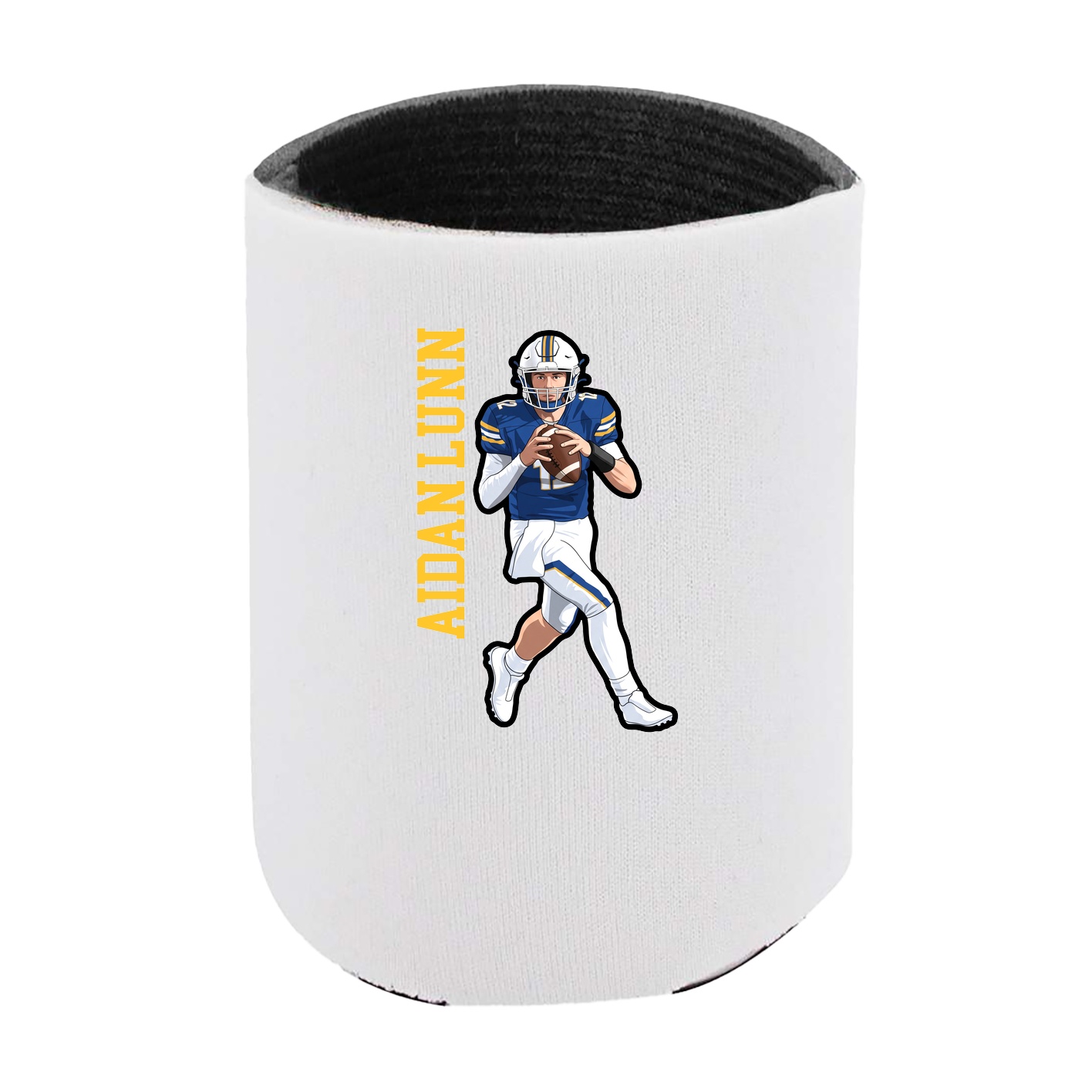 Can Holder — Name Vertical in White