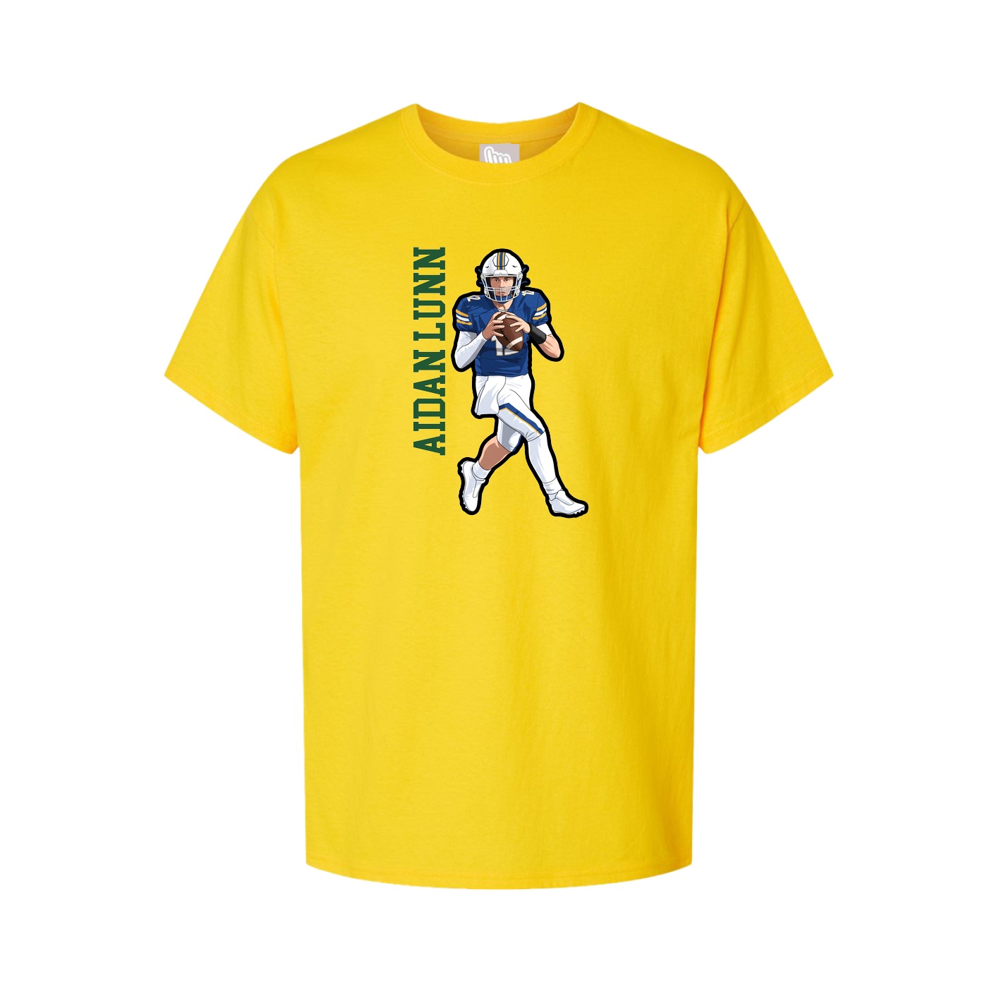 Tee — Name Vertical in Gold
