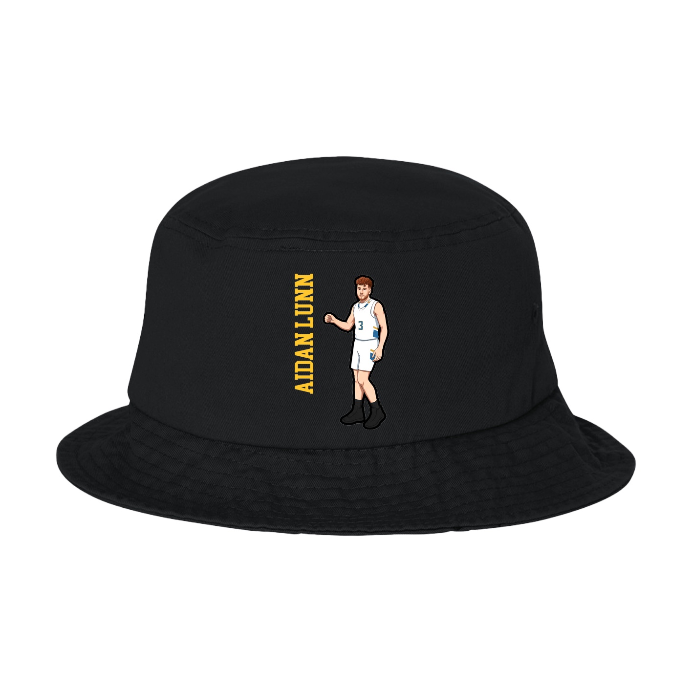 Bucket Cap — Name Vertical in Black